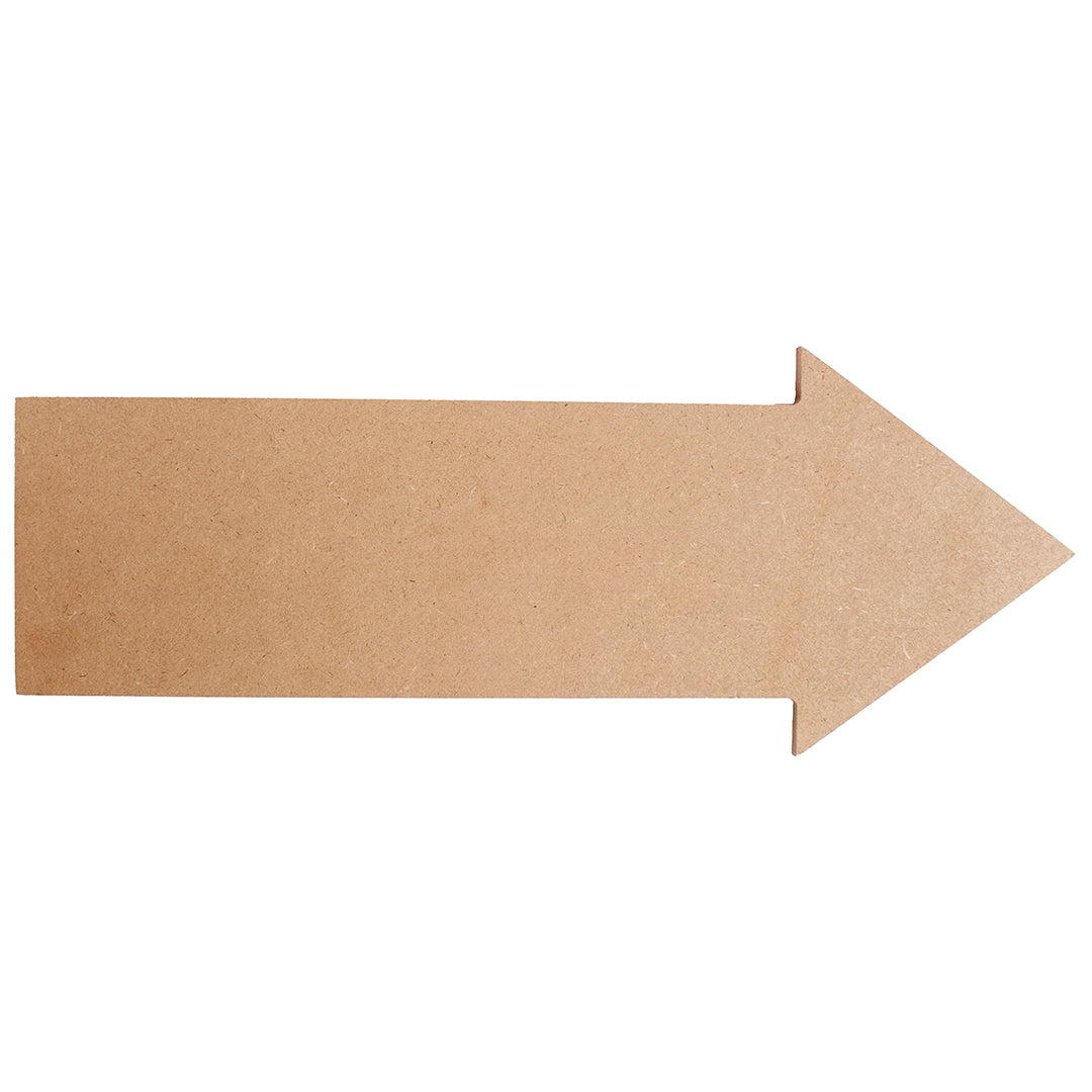 MDF Name Board Arrow W15 X H6Inch 5.5Mm Thick 1Pc Lb