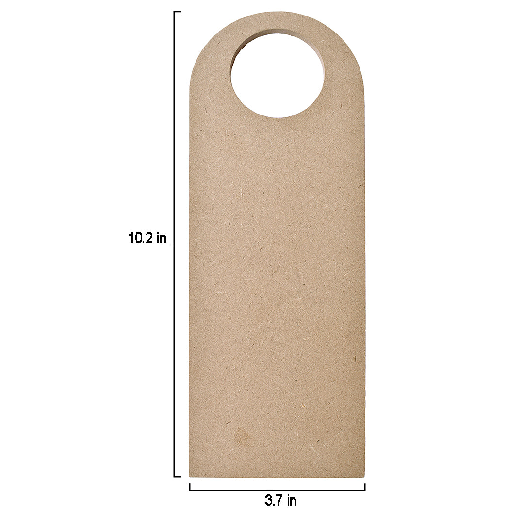 MDF Door Hanger W3.7 X H10.2Inch 5.5Mm Thick 1Pc Lb