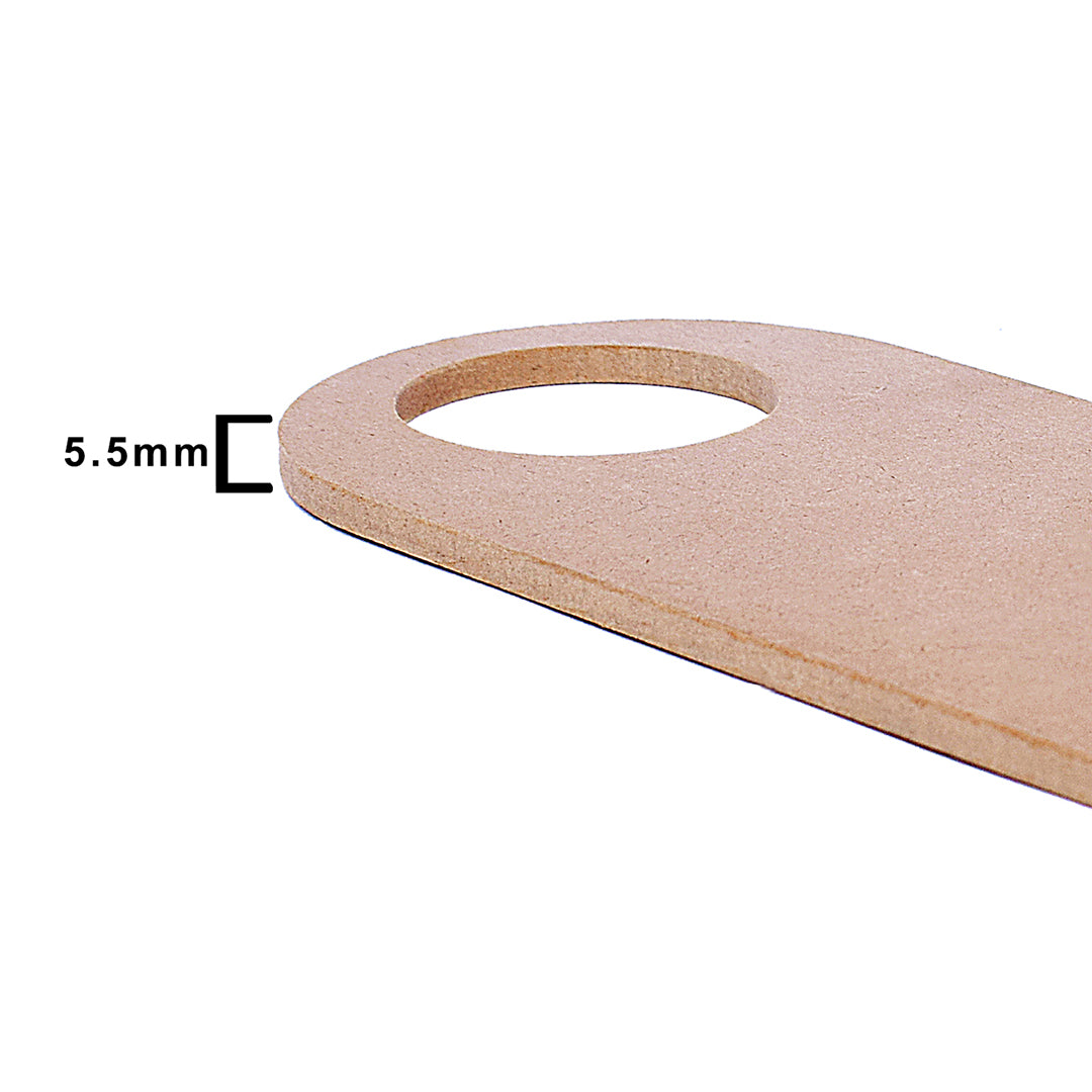 MDF Door Hanger W3.7 X H10.2Inch 5.5Mm Thick 1Pc Lb