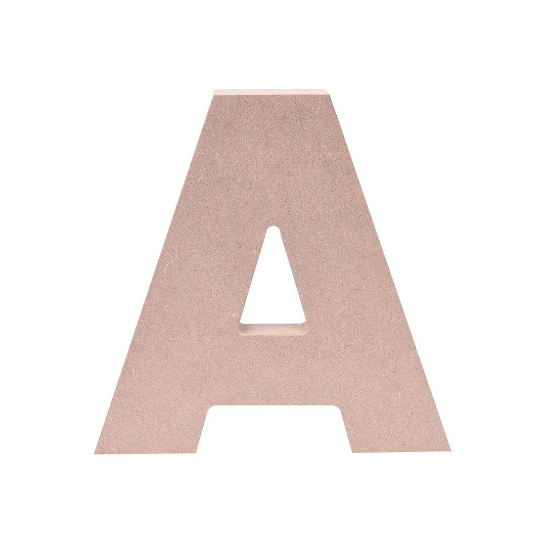 MDF Alphabet A W6 X H6Inch 18Mm Thick 1Pc Lb