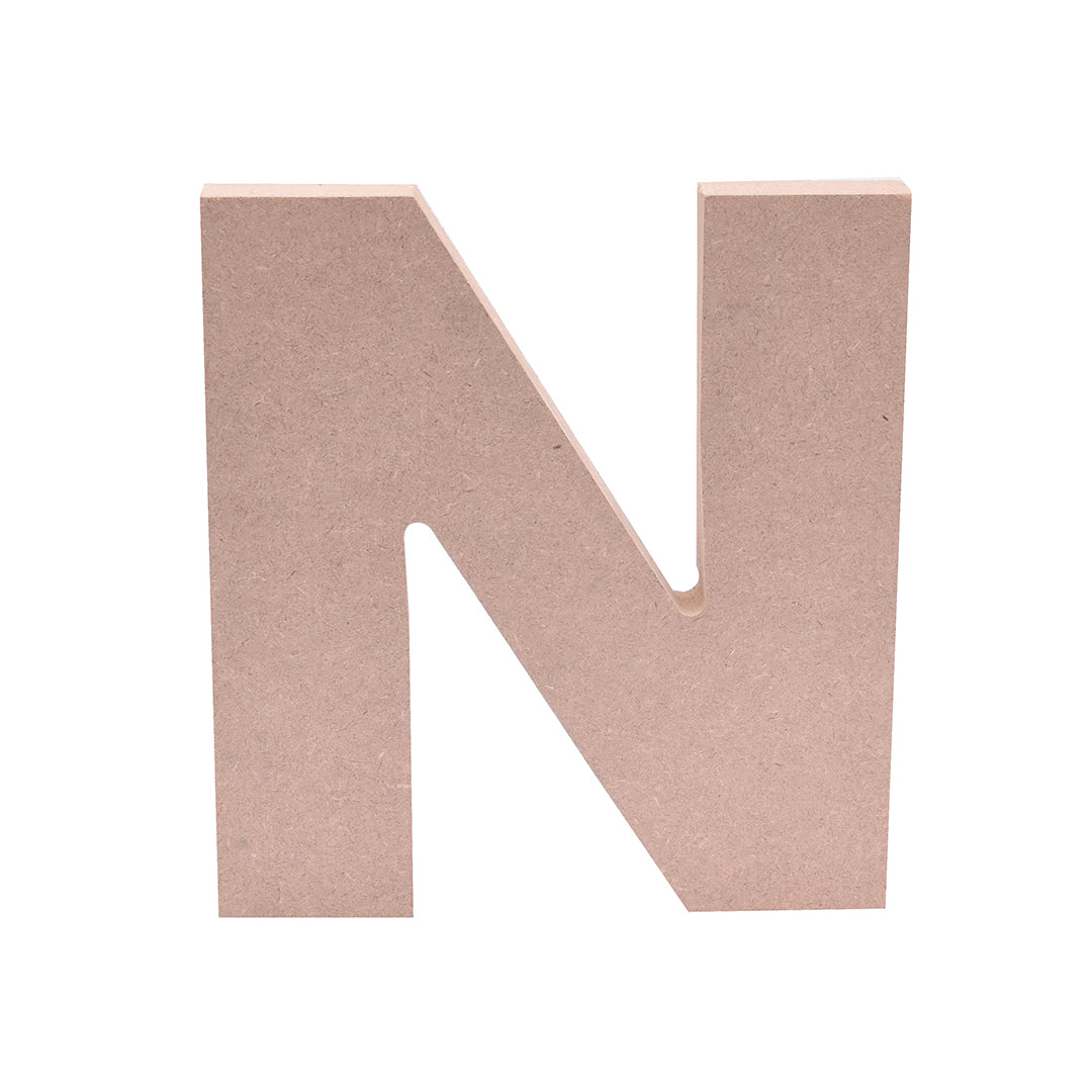 MDF Alphabet N W5.5 X H6Inch 18Mm Thick 1Pc Lb