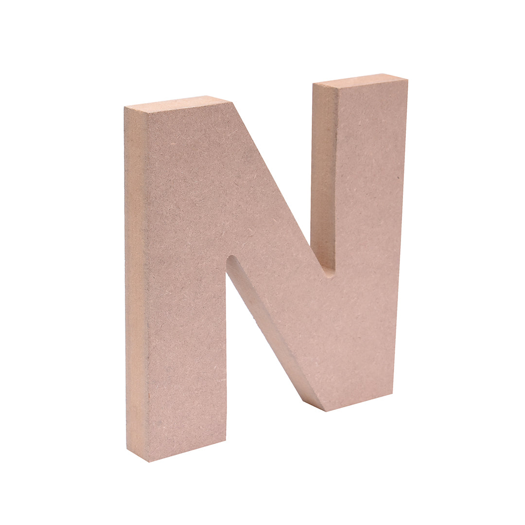 MDF Alphabet N W5.5 X H6Inch 18Mm Thick 1Pc Lb