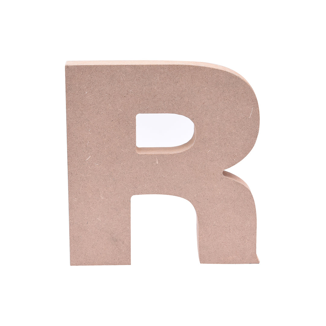 MDF Alphabet R W5.6 X H6Inch 18Mm Thick 1Pc Lb