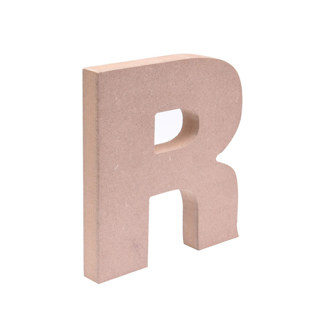 MDF Alphabet R W5.6 X H6Inch 18Mm Thick 1Pc Lb
