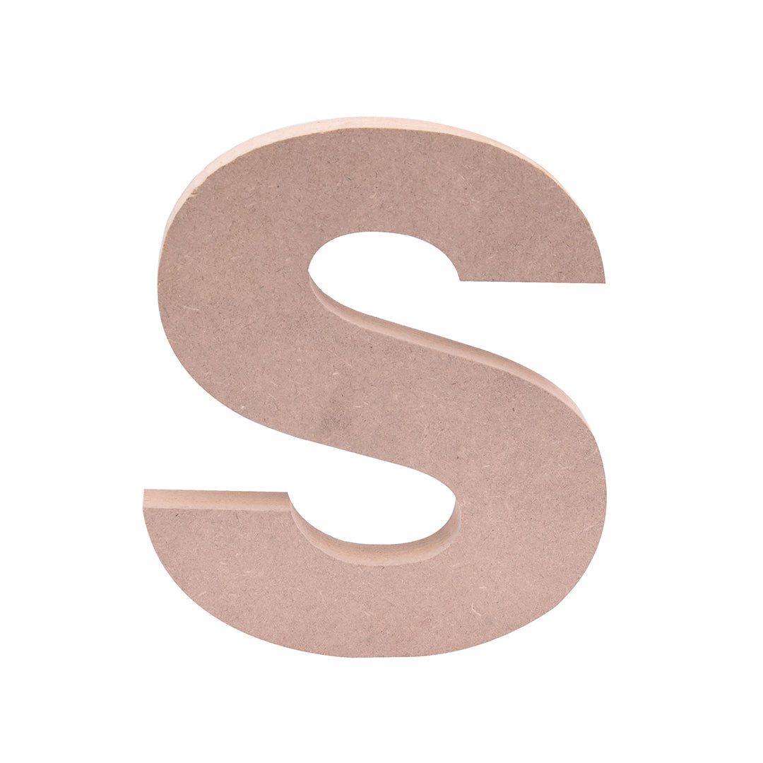 MDF Alphabet S W5.2 X H6Inch 18Mm Thick 1Pc Lb
