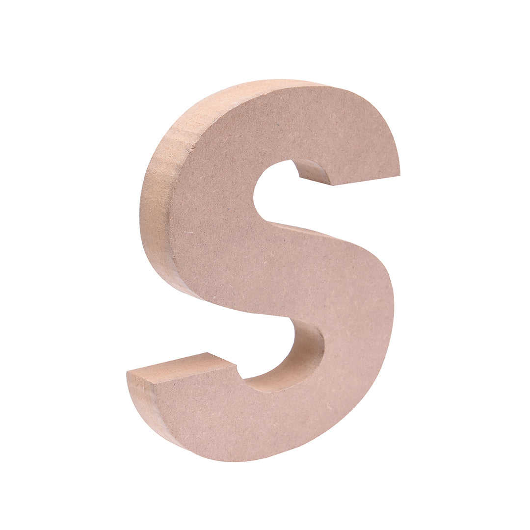 MDF Alphabet S W5.2 X H6Inch 18Mm Thick 1Pc Lb