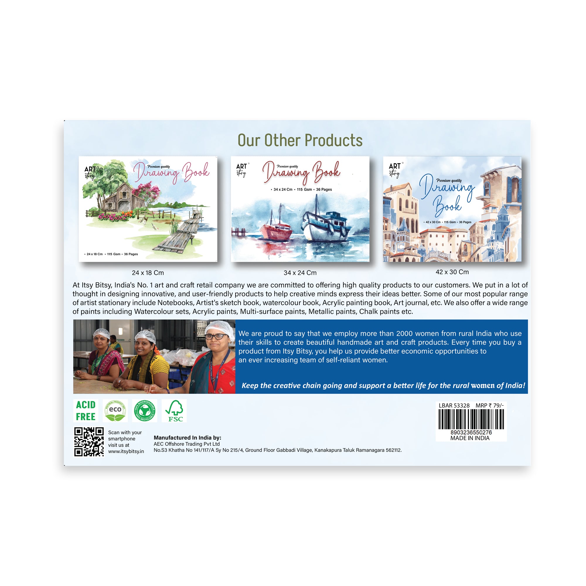 Drawing Book Premium Quality 30 X 22Cm 115Gsm 36Pages