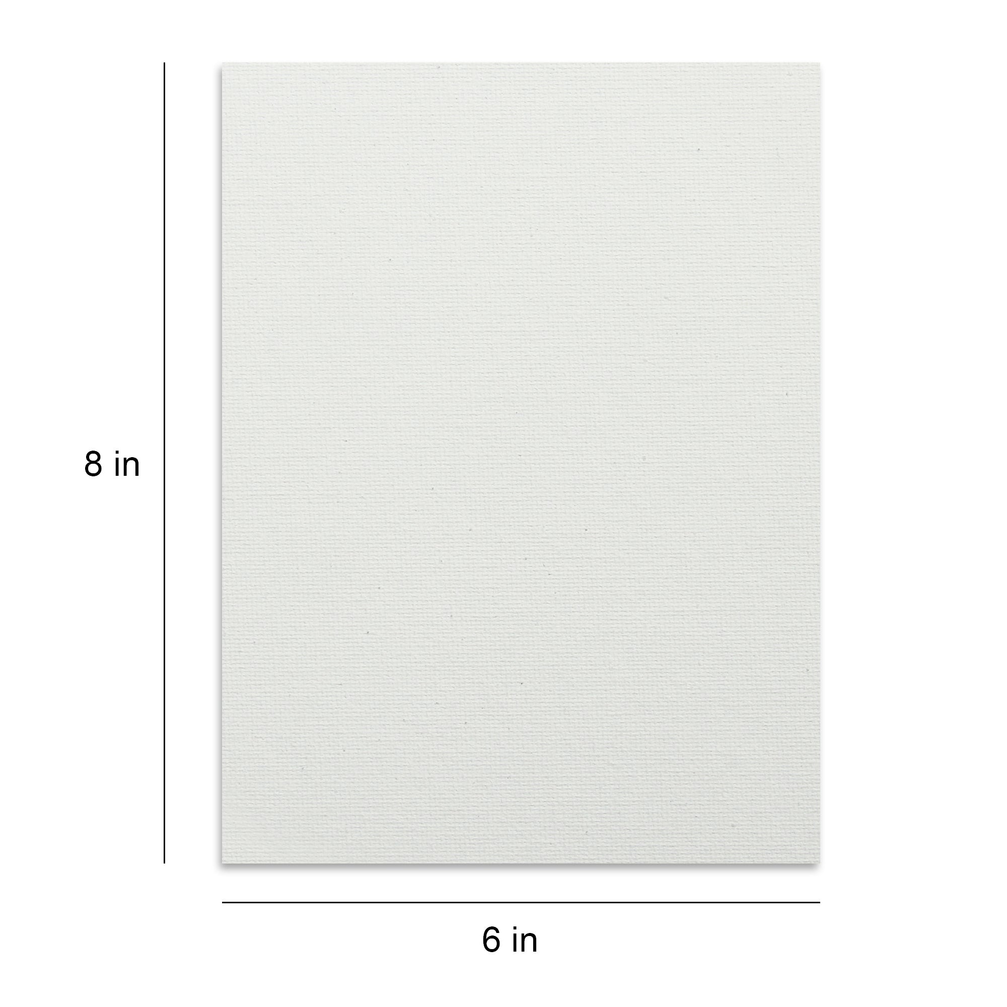 Canvas Board Rectangle 8 X 6Inch 230Gsm 2Mm Thick 4Pc Shrink Lb