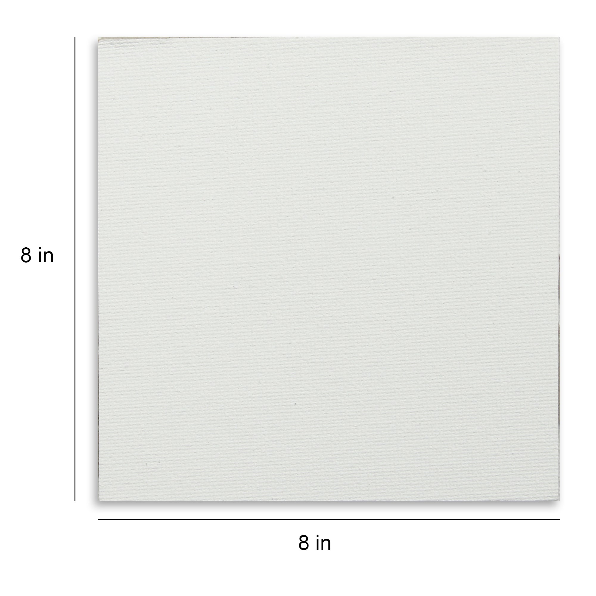 Canvas Board Square 8 X 8Inch 230Gsm 2Mm Thick 4Pc Shrink Lb