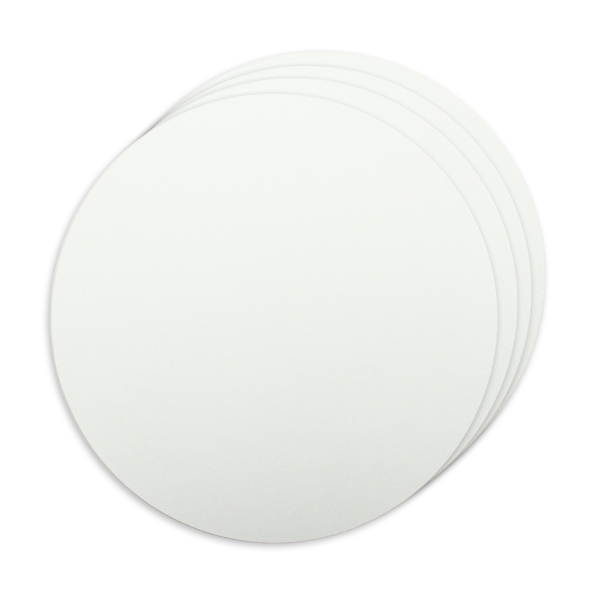 Canvas Board Round 6Inch Dia 230Gsm 2Mm Thick 4Pc Shrink Lb