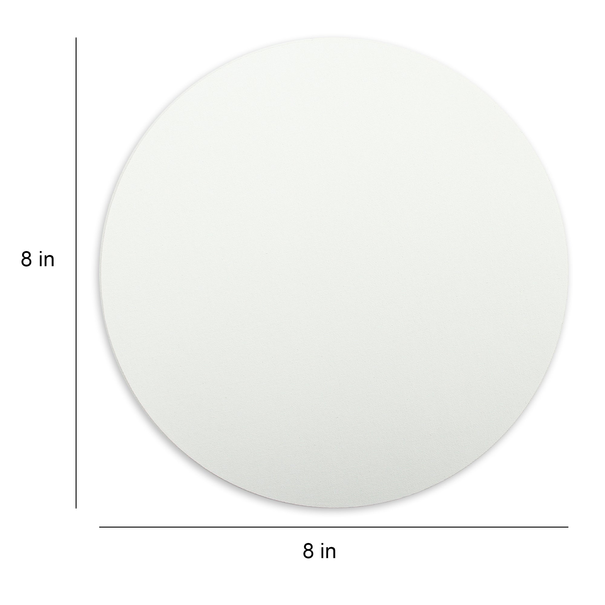 Canvas Board Round 8Inch Dia 230Gsm 2Mm Thick 4Pc Shrink Lb