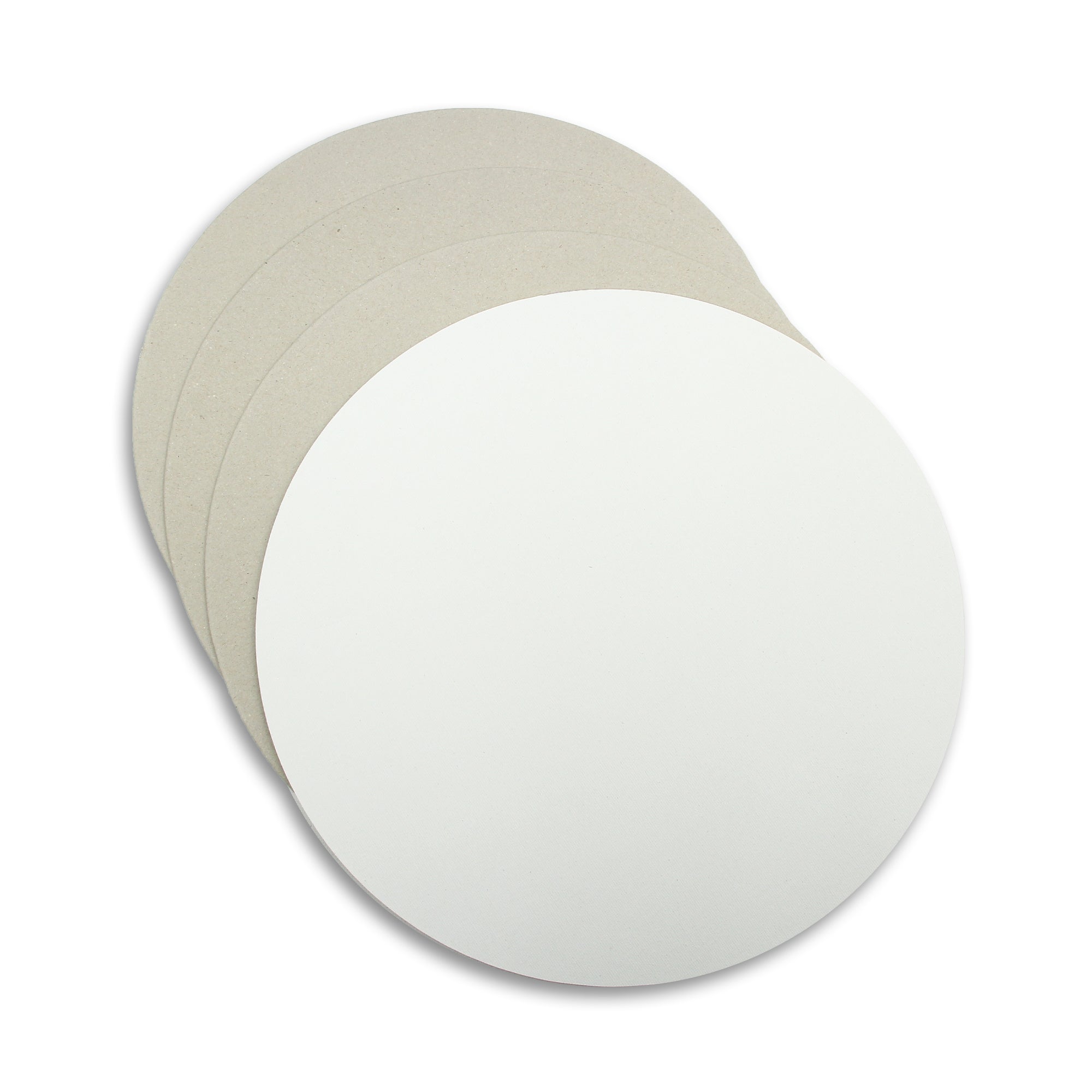 Canvas Board Round 8Inch Dia 230Gsm 2Mm Thick 4Pc Shrink Lb