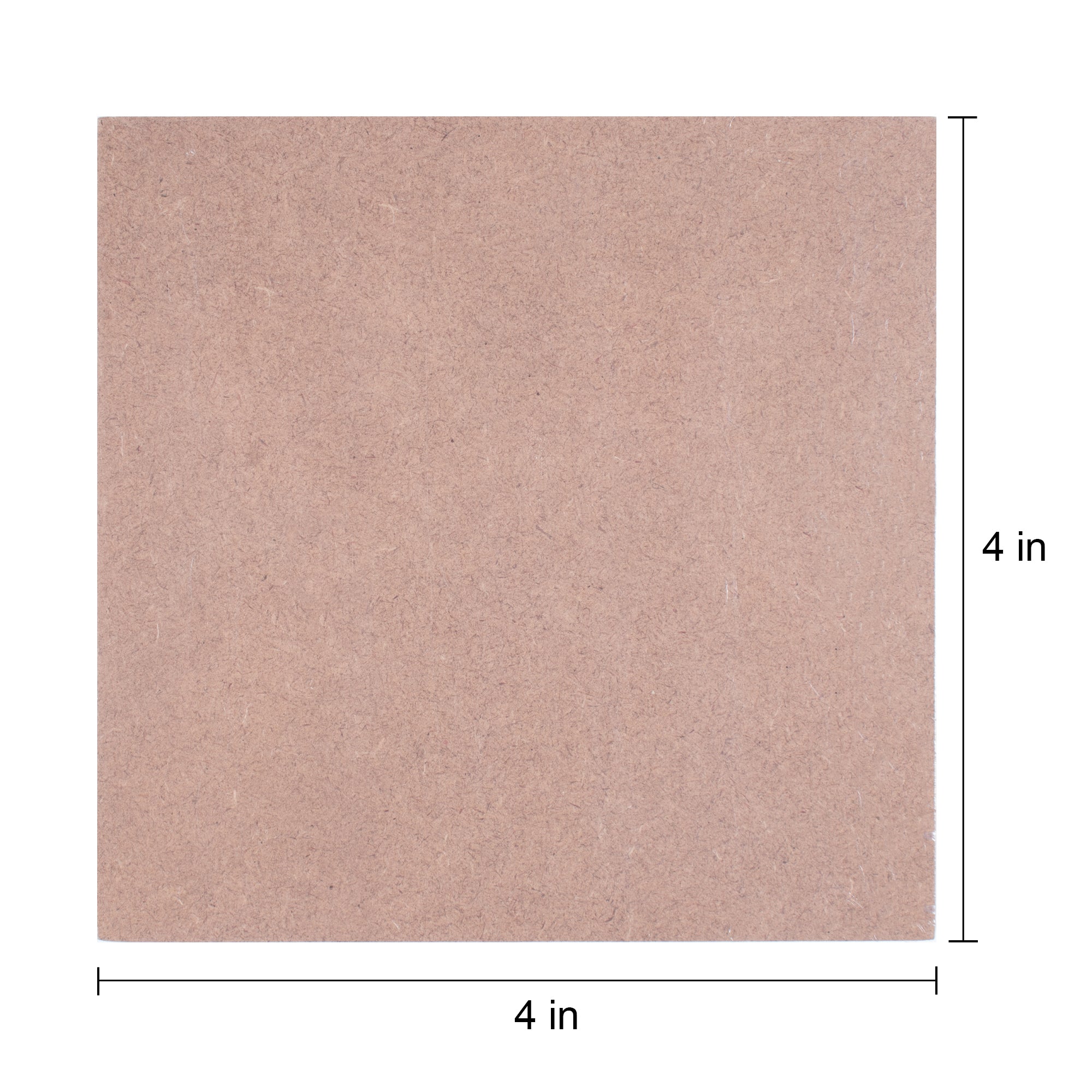 MDF Coaster Square 4 X 4Inch 5Mm Thick 1Pc Ib