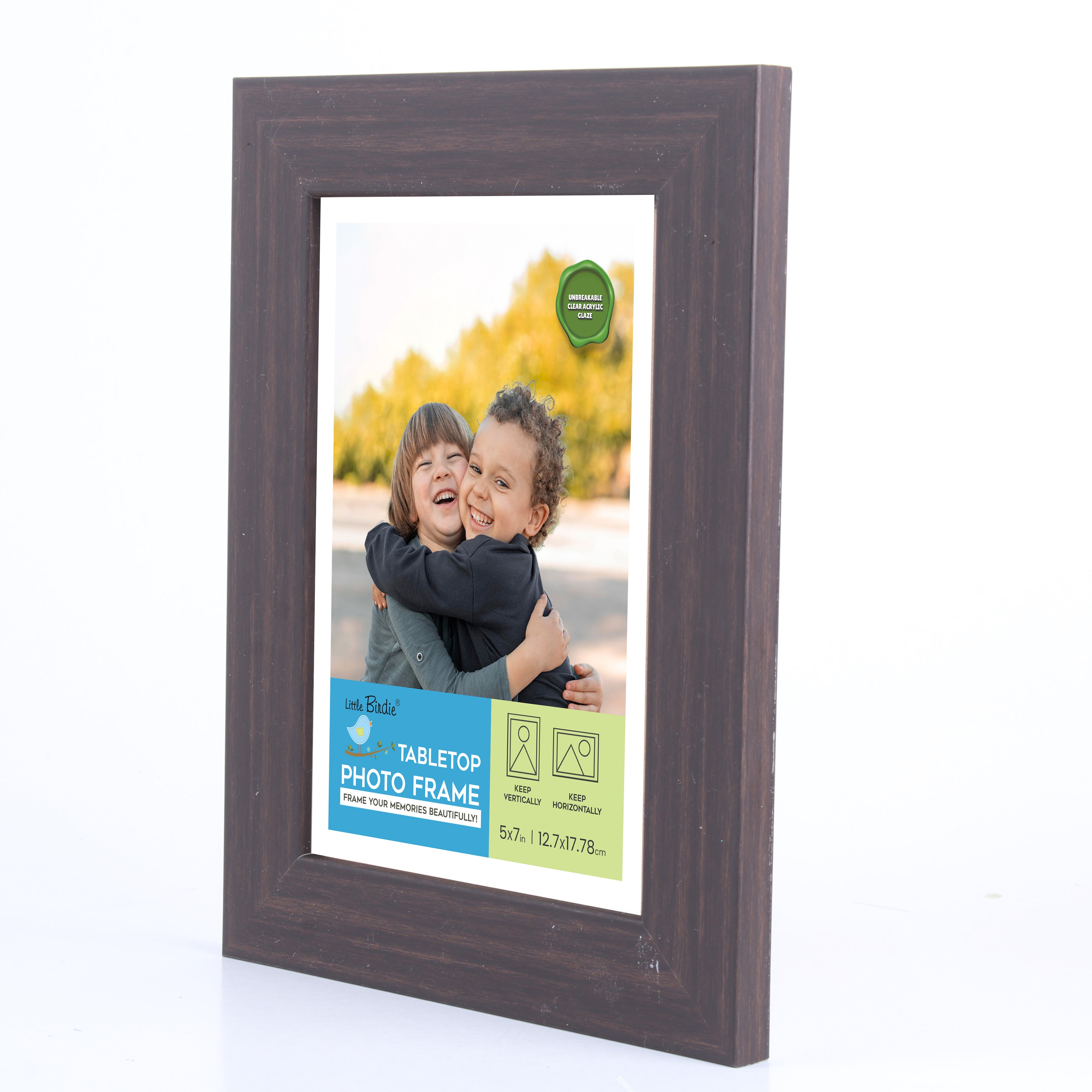 Table Top Photo Frame Rose Wood 5 X 7Inch 1Pc Sw Lb