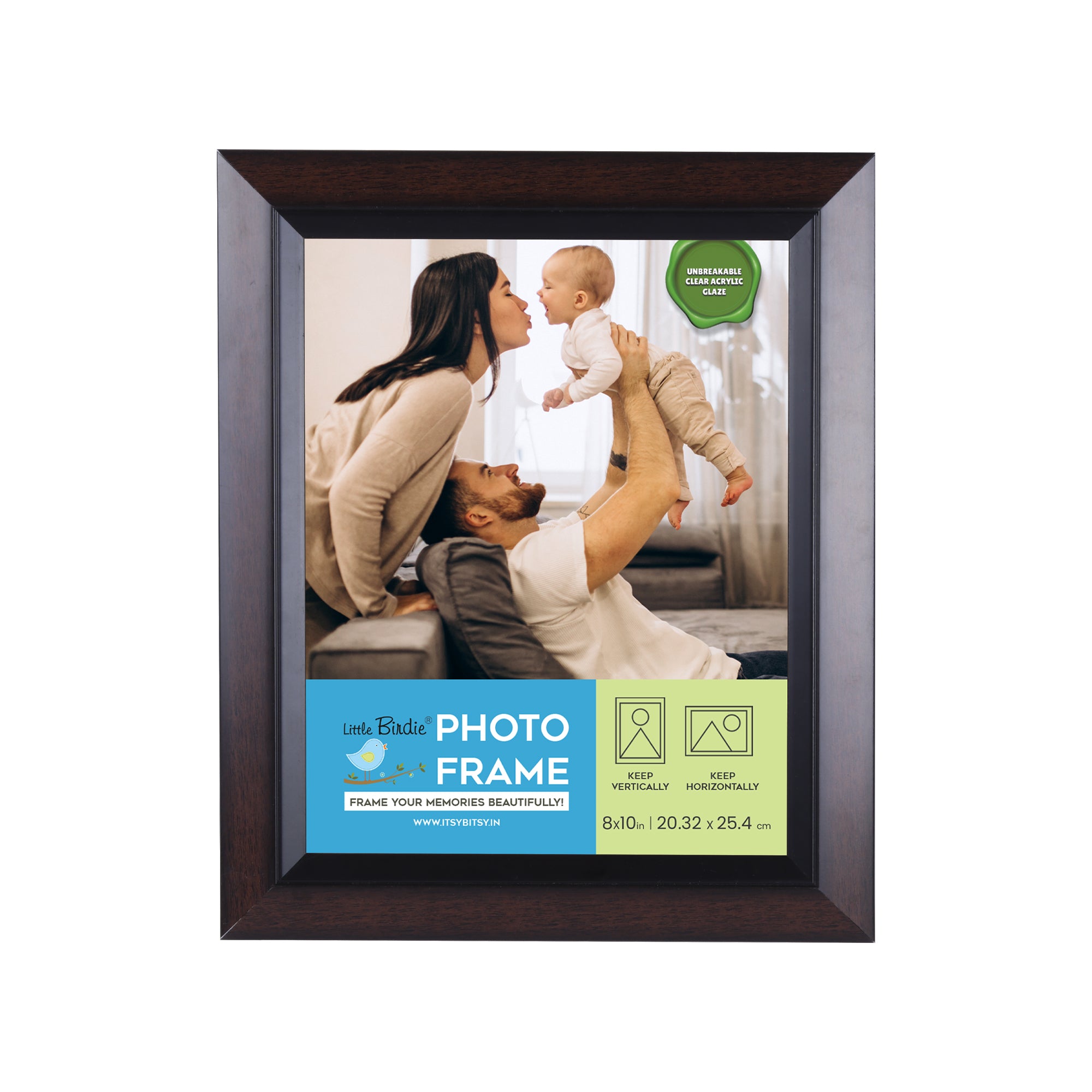 Table Top Photo Frame Cherry Wood 8 X 10Inch 1Pc Sw Lb