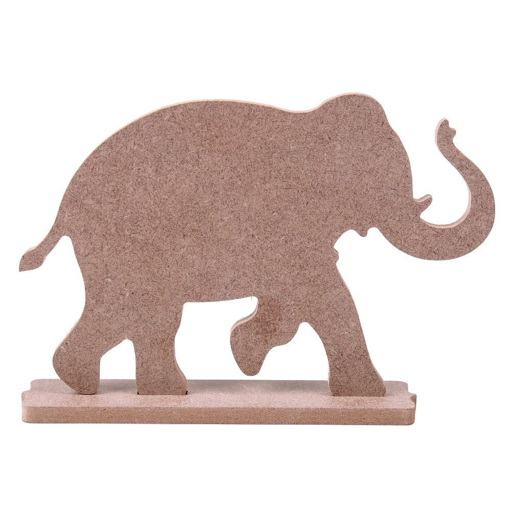MDF Pre Marked Elephant Elegance With Stand 4 X 6Inch 1Pc Lb