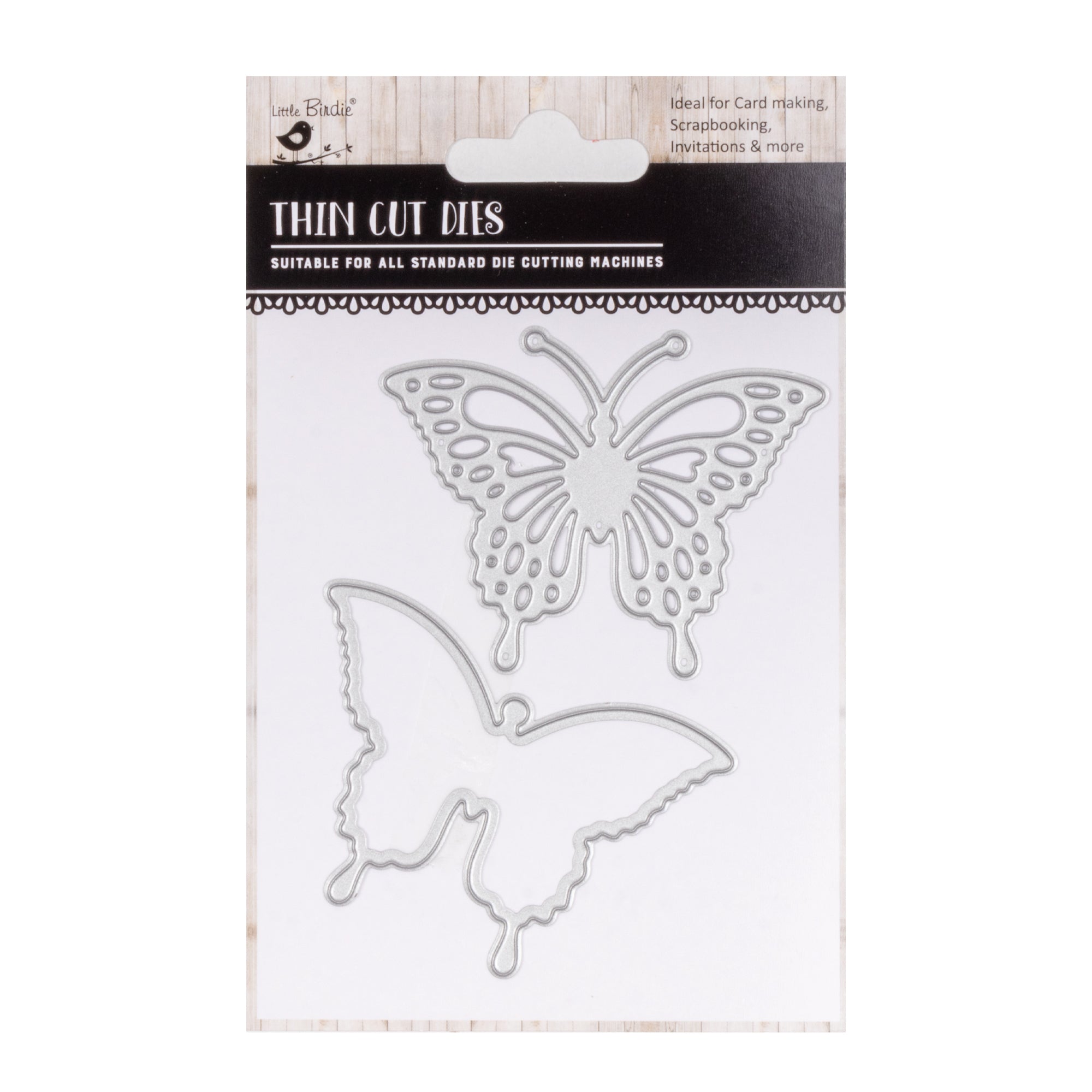 Thin Cut Dies Beauteous Butterflies 6.7 X 5.1Cm 6.6 X 5Cm 2Pc