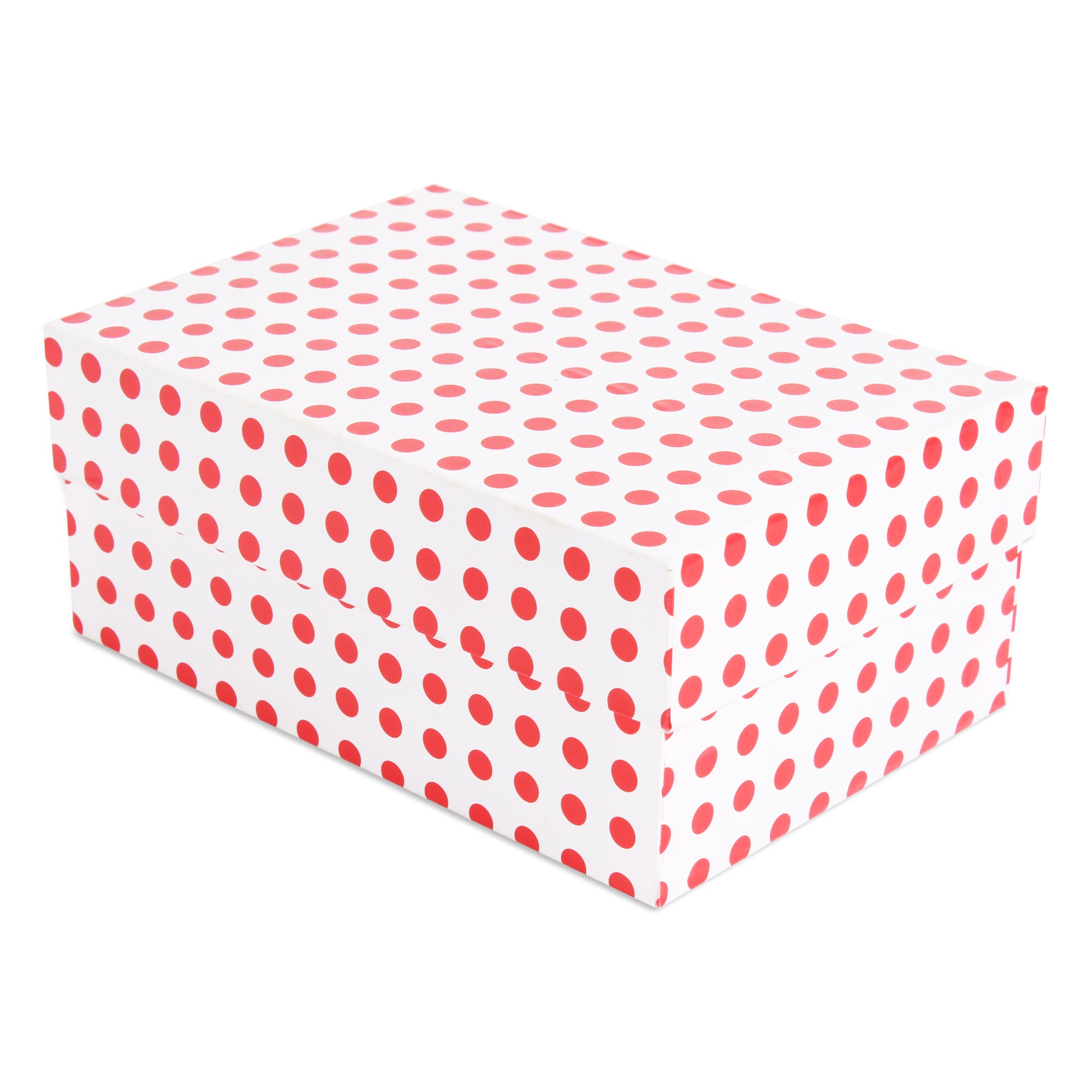 Gift Box Red Polka L15.5 X W10.5 X D6.5(cm) 1pc