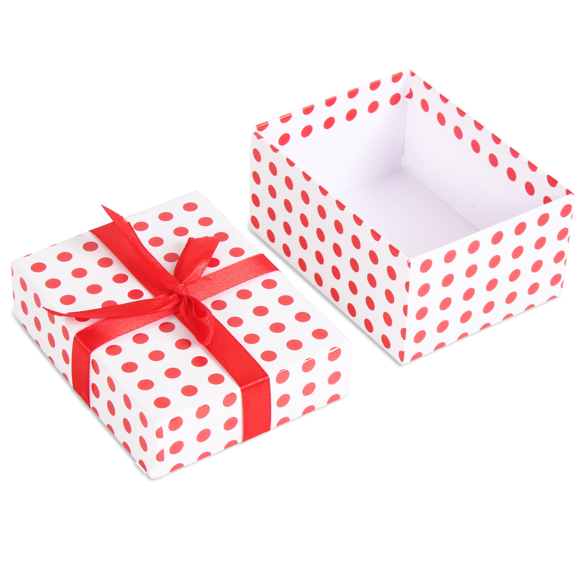 Gift Box Red Polka L10.5 X W8 X D5.4(cm) 1pc