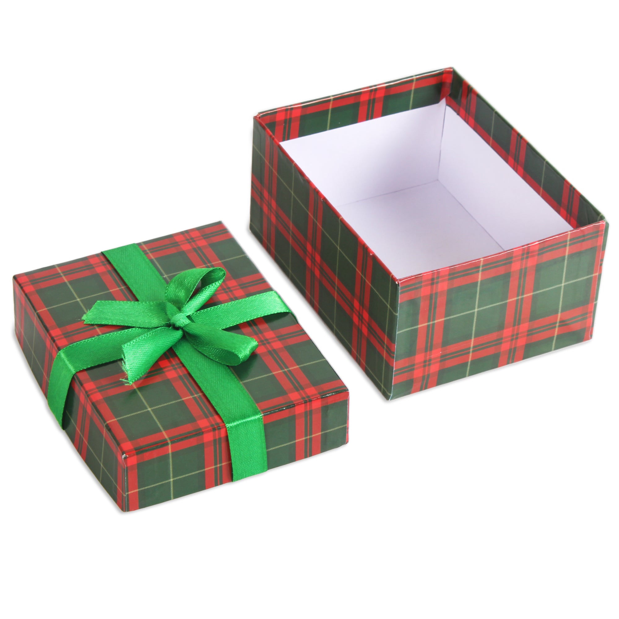 Gift Box Tartan Check Festive Hues L10.5 X W8 X D5.4(cm) 1pc