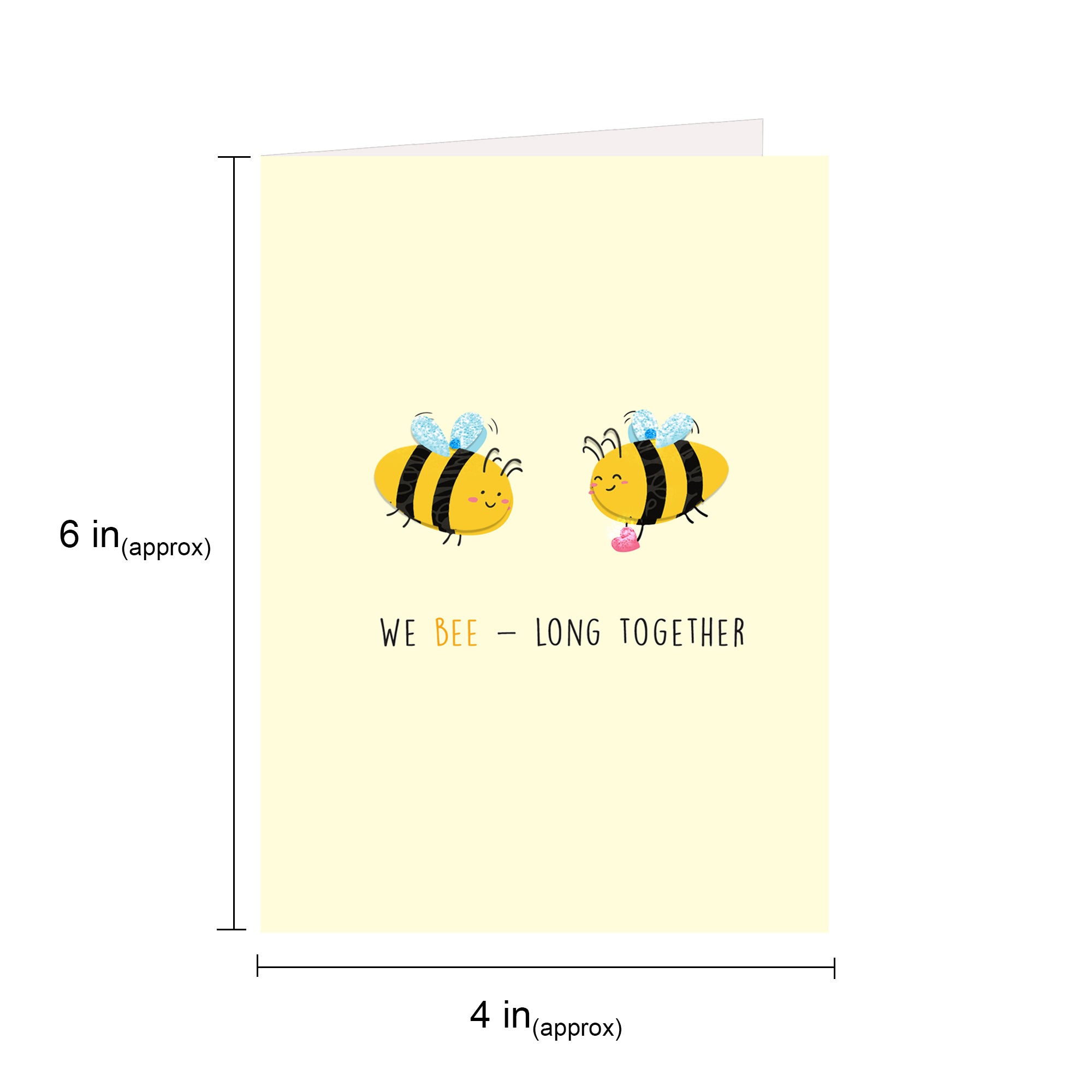 Greeting Card & Envelope Beelong Together 4 X 6Inch Approx