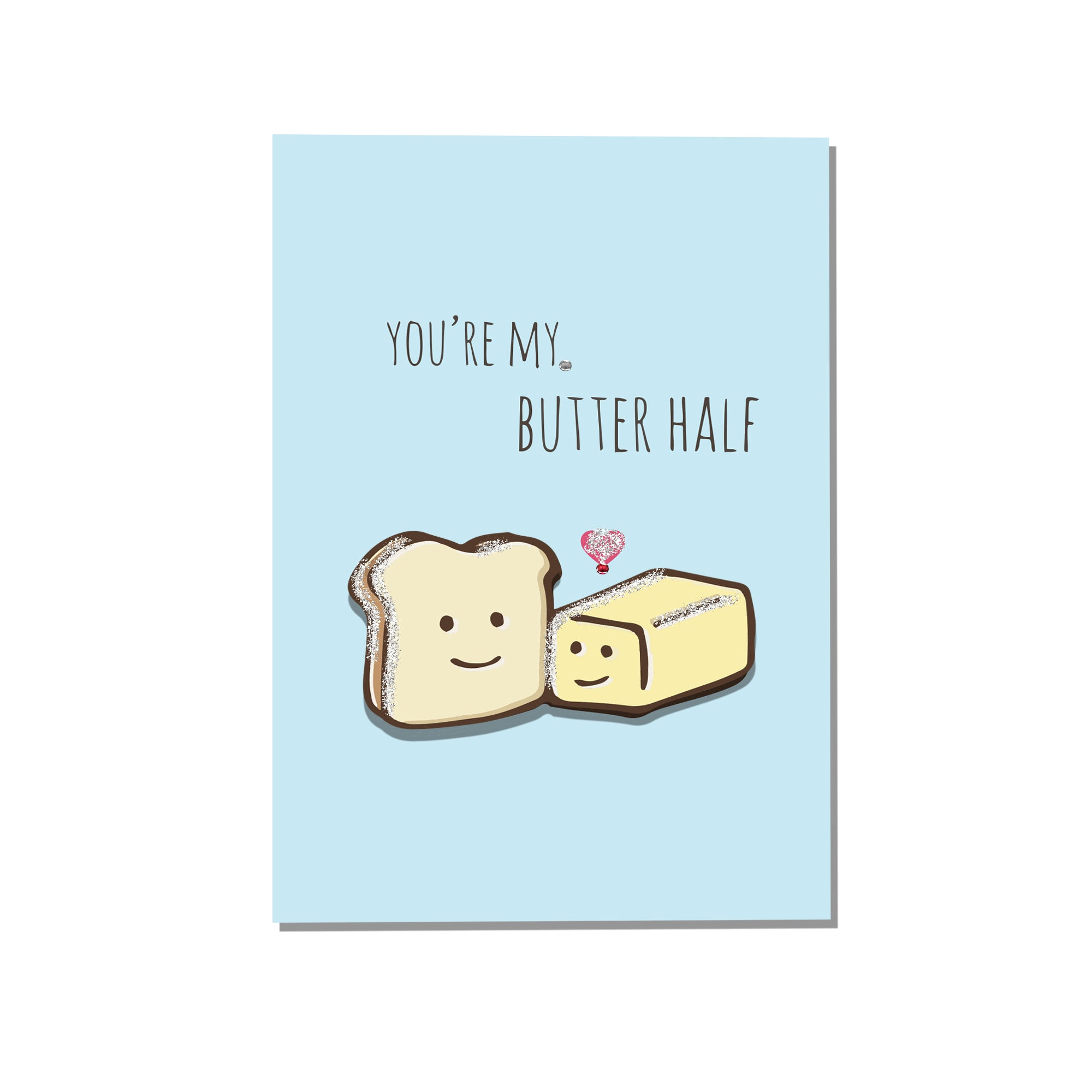 Greeting Card & Envelope My Butter Half 4 X 6Inch Approx