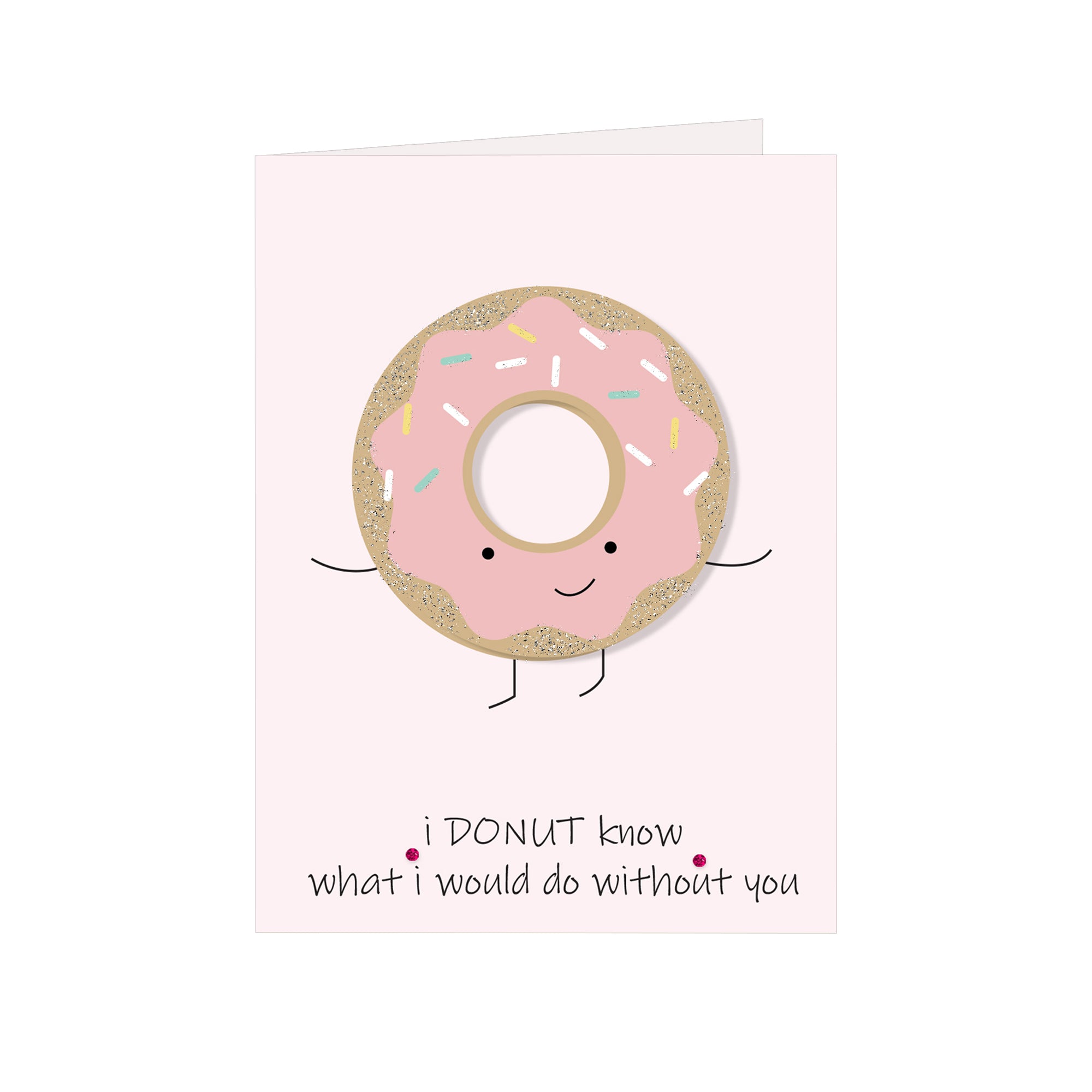 Greeting Card & Envelope Donut Know 4 X 6Inch Approx