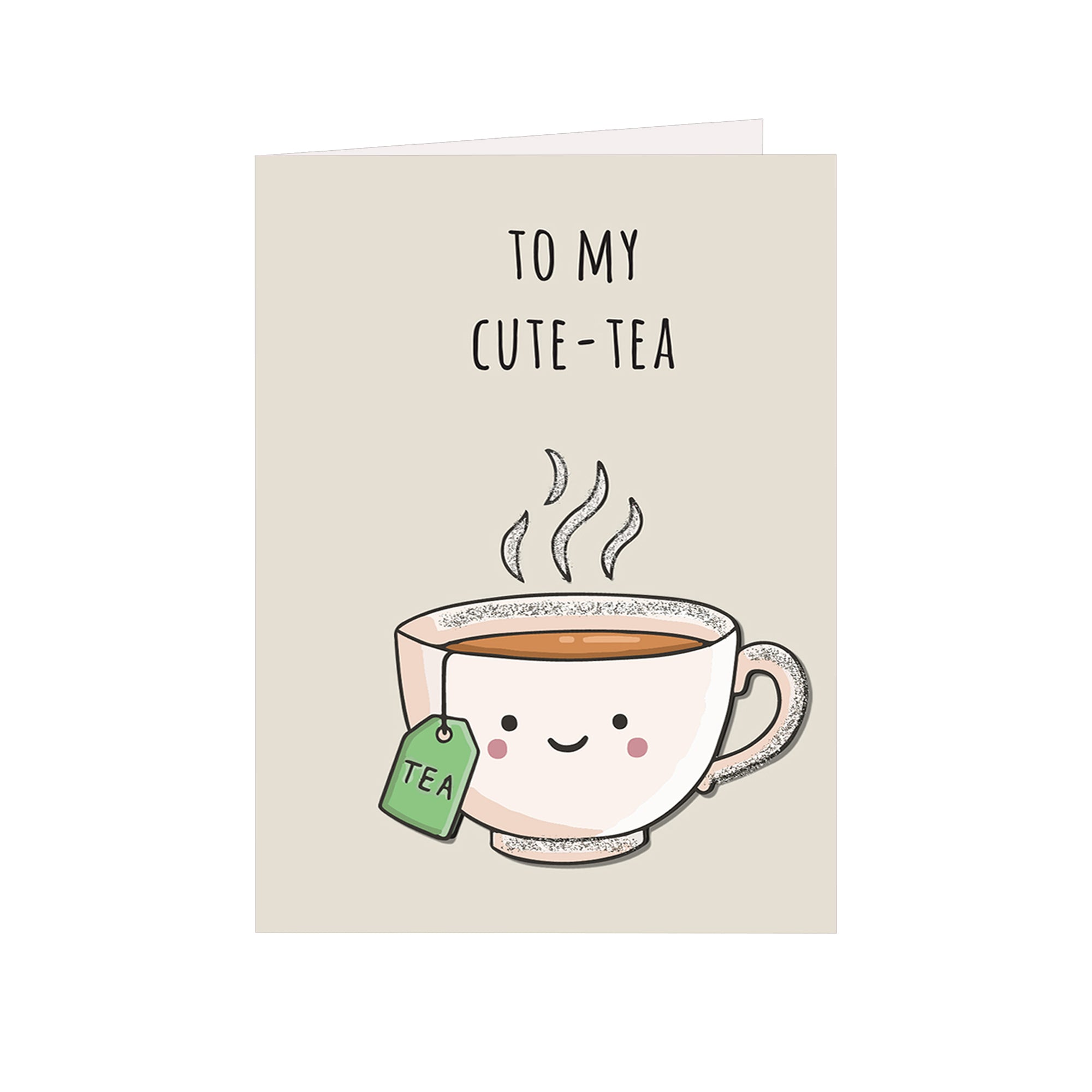 Greeting Card & Envelope My Cute-Tea 4 X 6Inch Approx