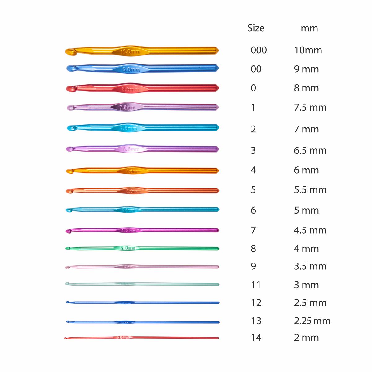Crochet Hooks For Wool Work 6mm 1pc
