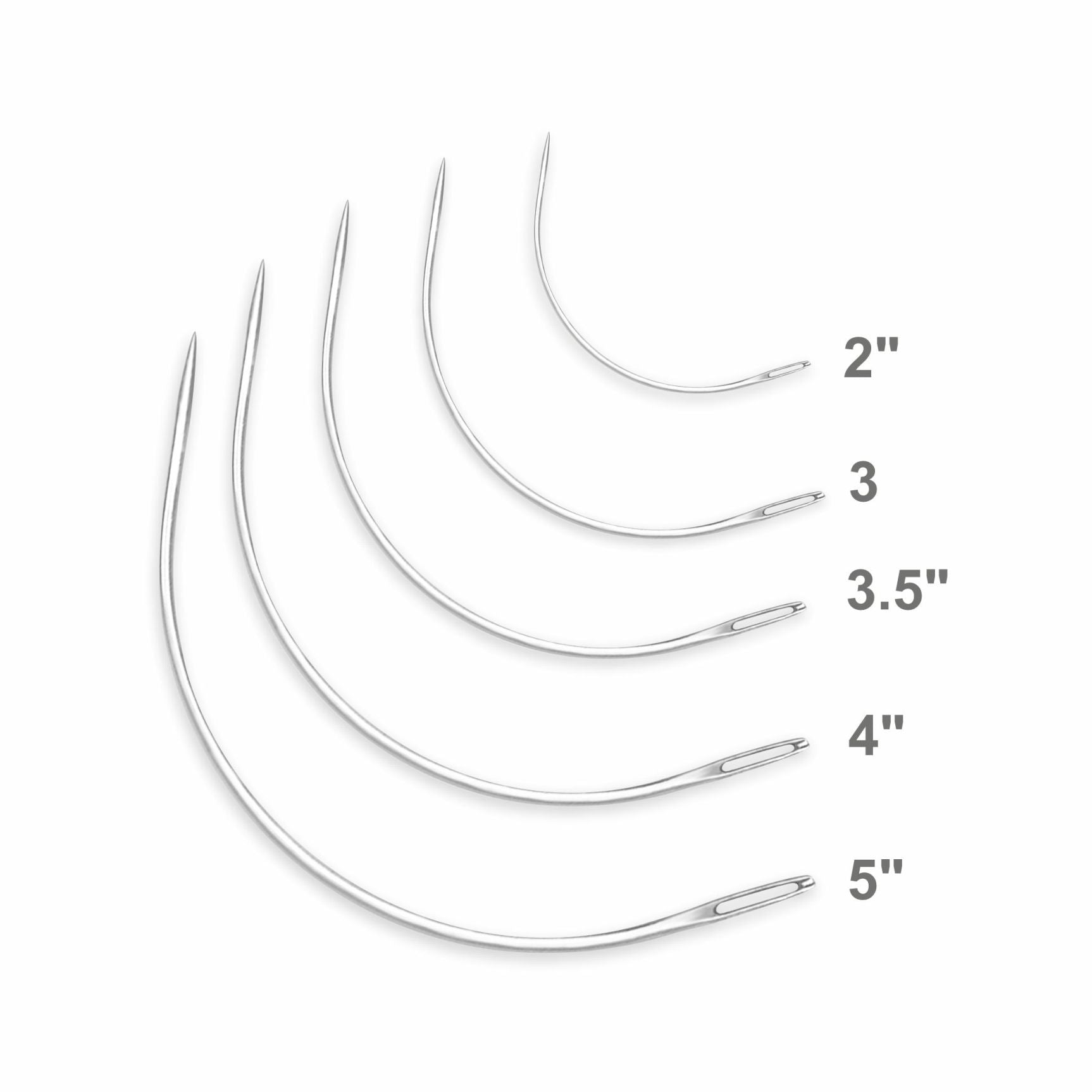 Curved Needle 2;3;3.5;4Inches Each 1 Pc Pbhc Jy