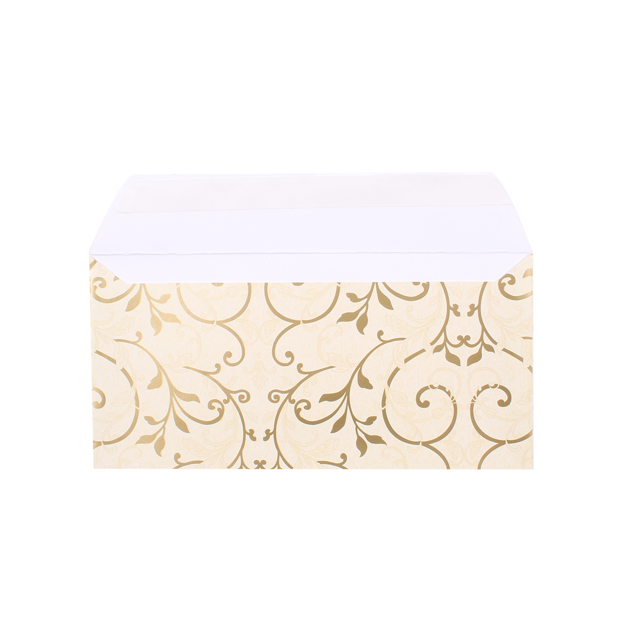 Gift Envelope Floral Swirls Ivory Shimmer 4pc
