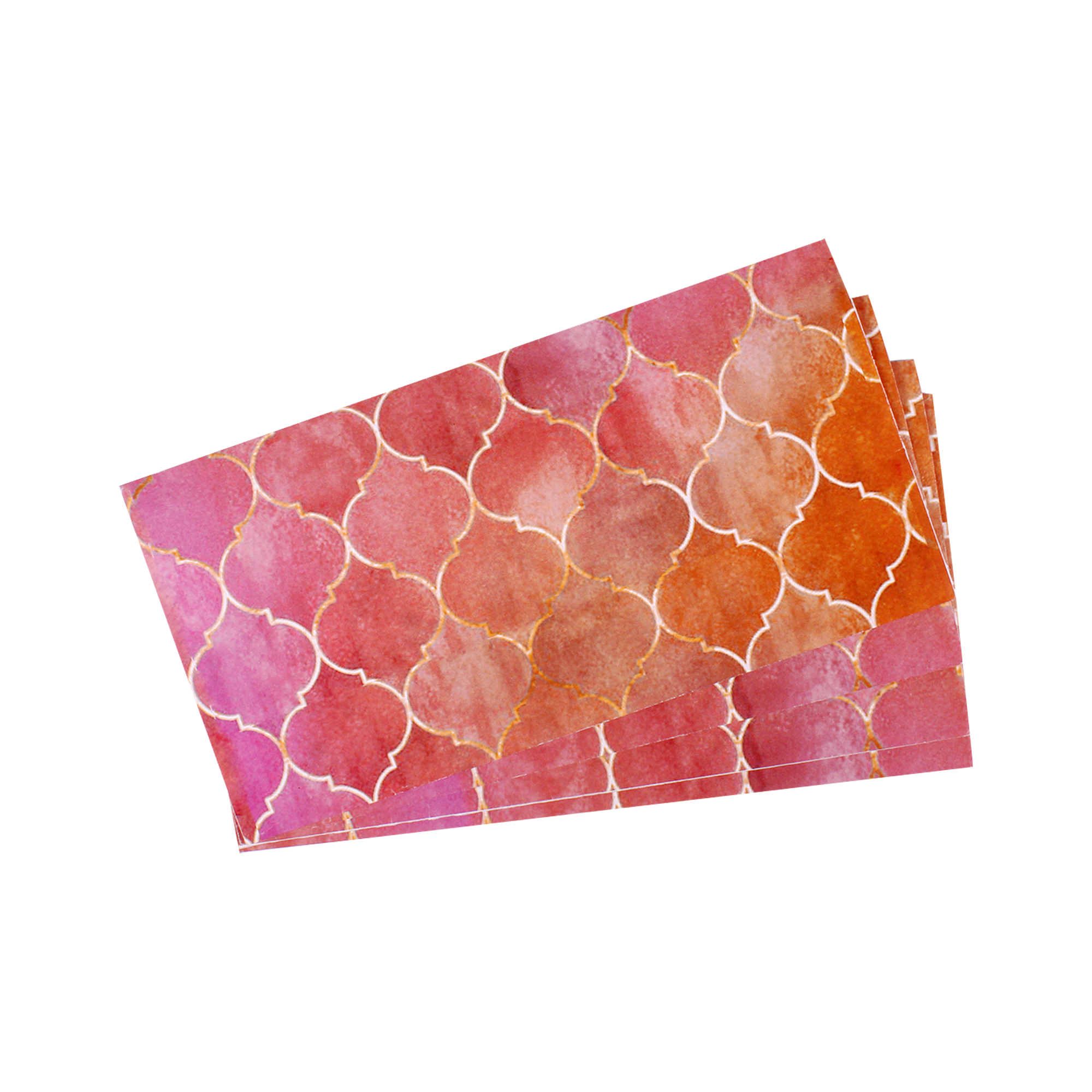 Gift Envelope Moroccan Trellis Rosy Shimmer 4pc