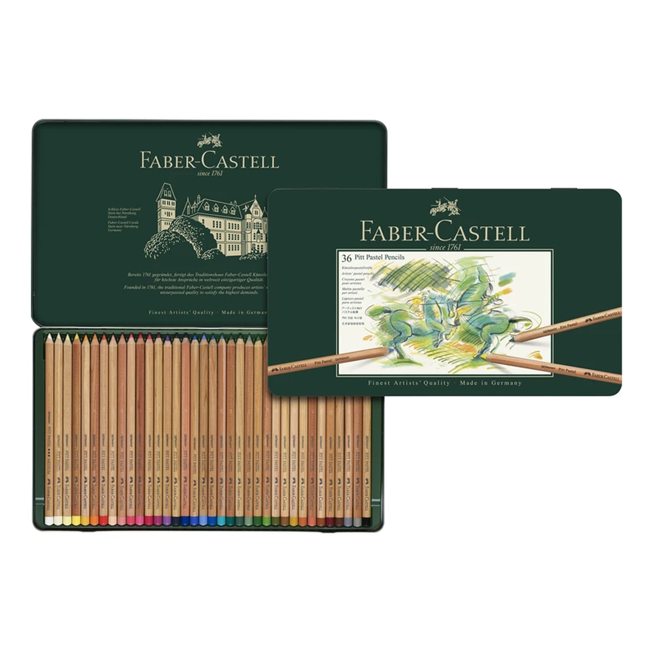 Faber Castell- Pitt Pastel Pencils Set Of 36(Tin Box)