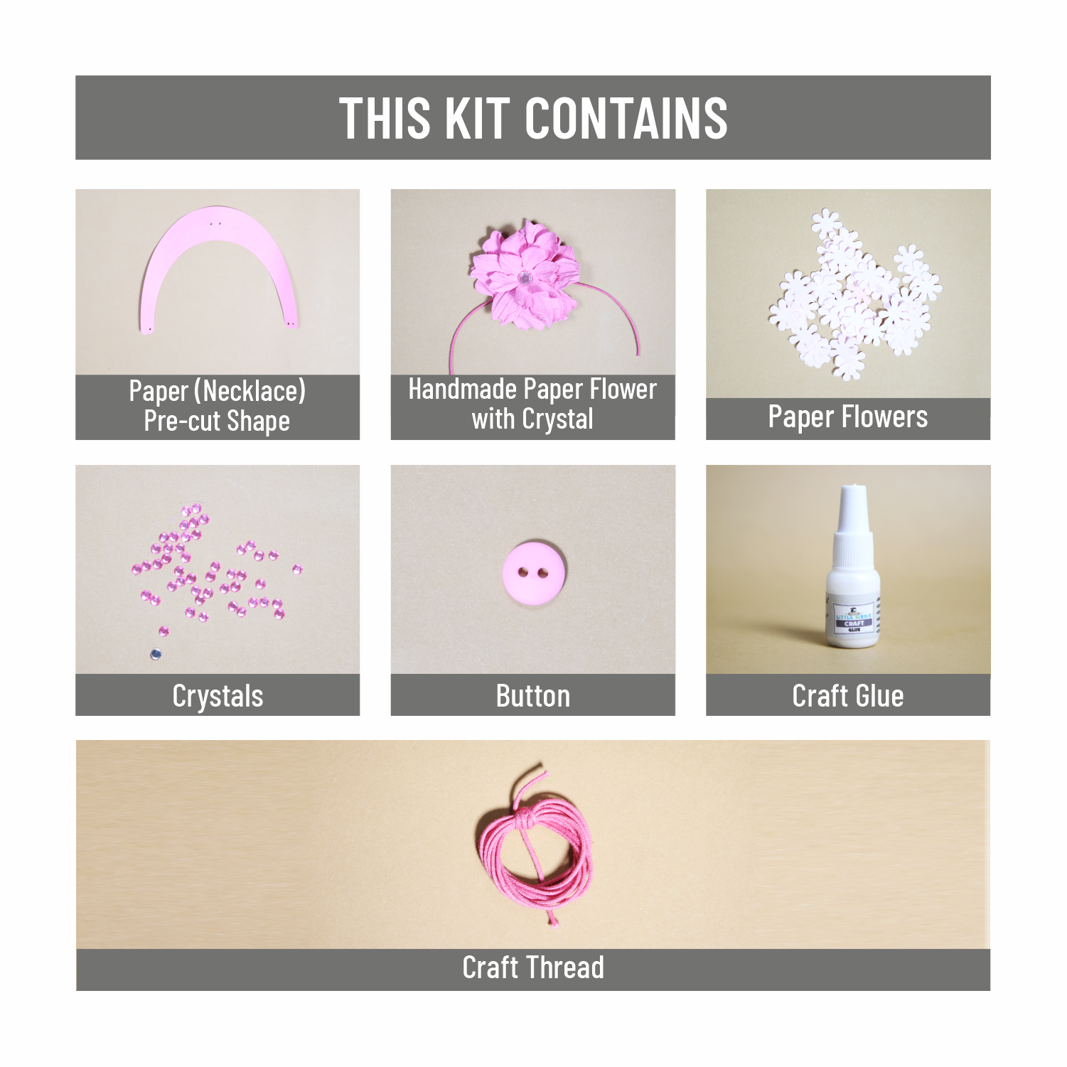 Diy Make Your Own Floral Necklace Kit 1 Box Lb