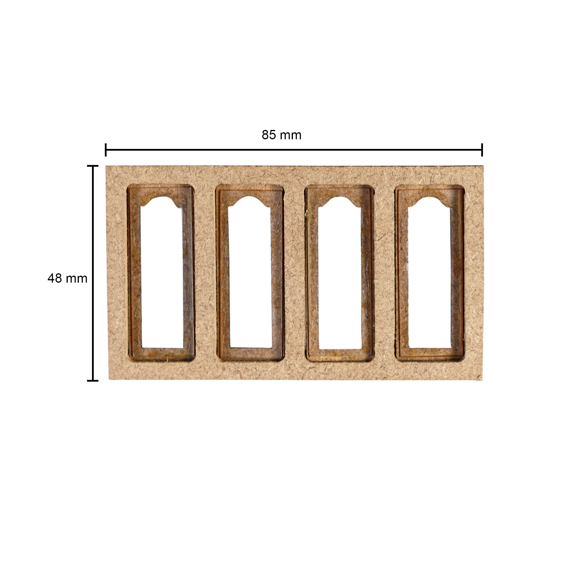 Build A Home 4 Door Window W85.4 X H49 mm 2pc