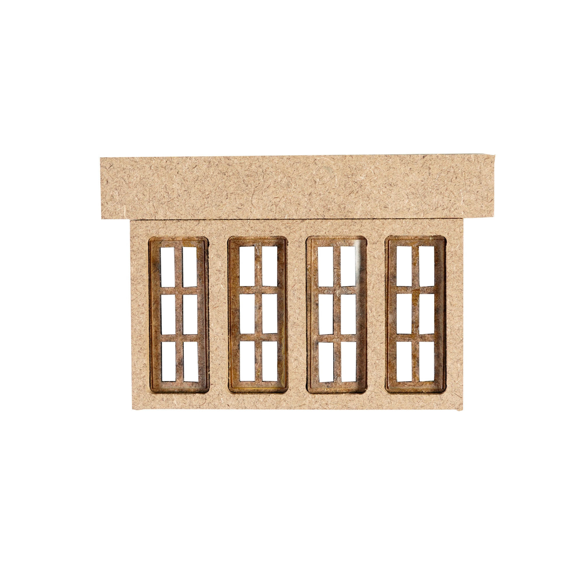 Build A Home 4 Door Window 6 Panel W85.4 X H49 mm 2pc