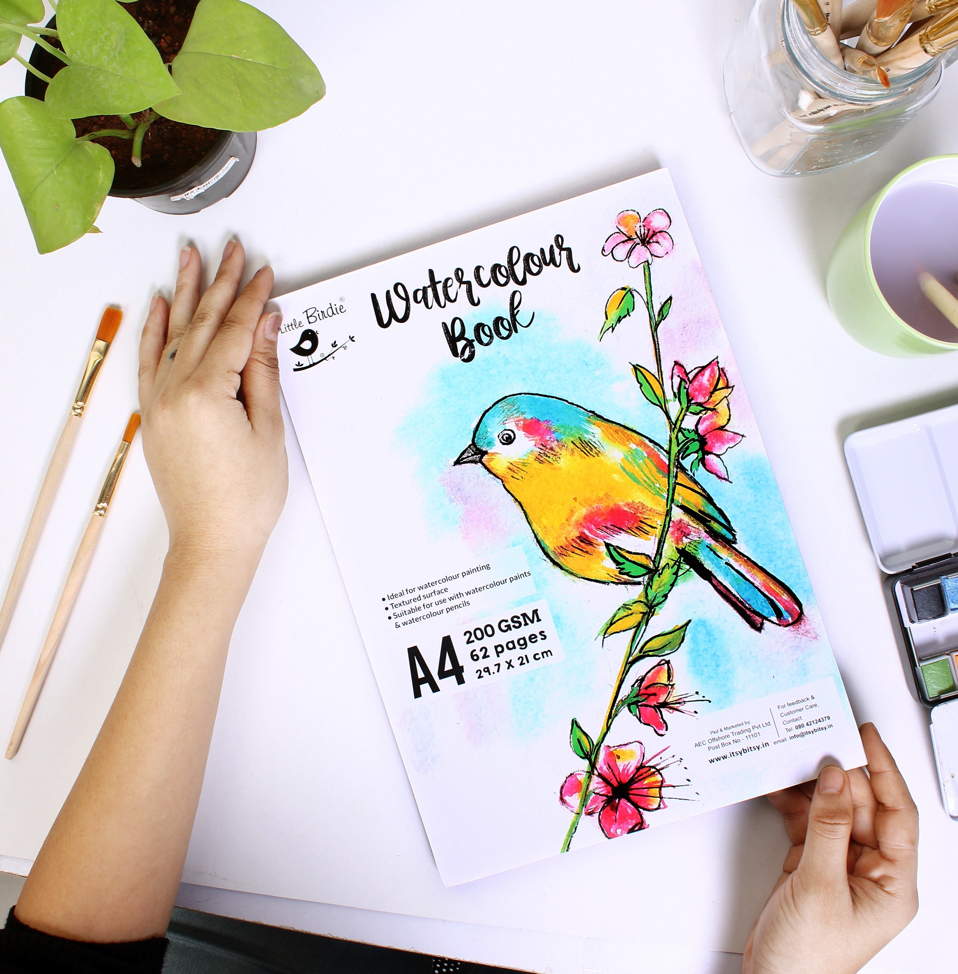 Water Colour Book A4 62Pages Book Ib