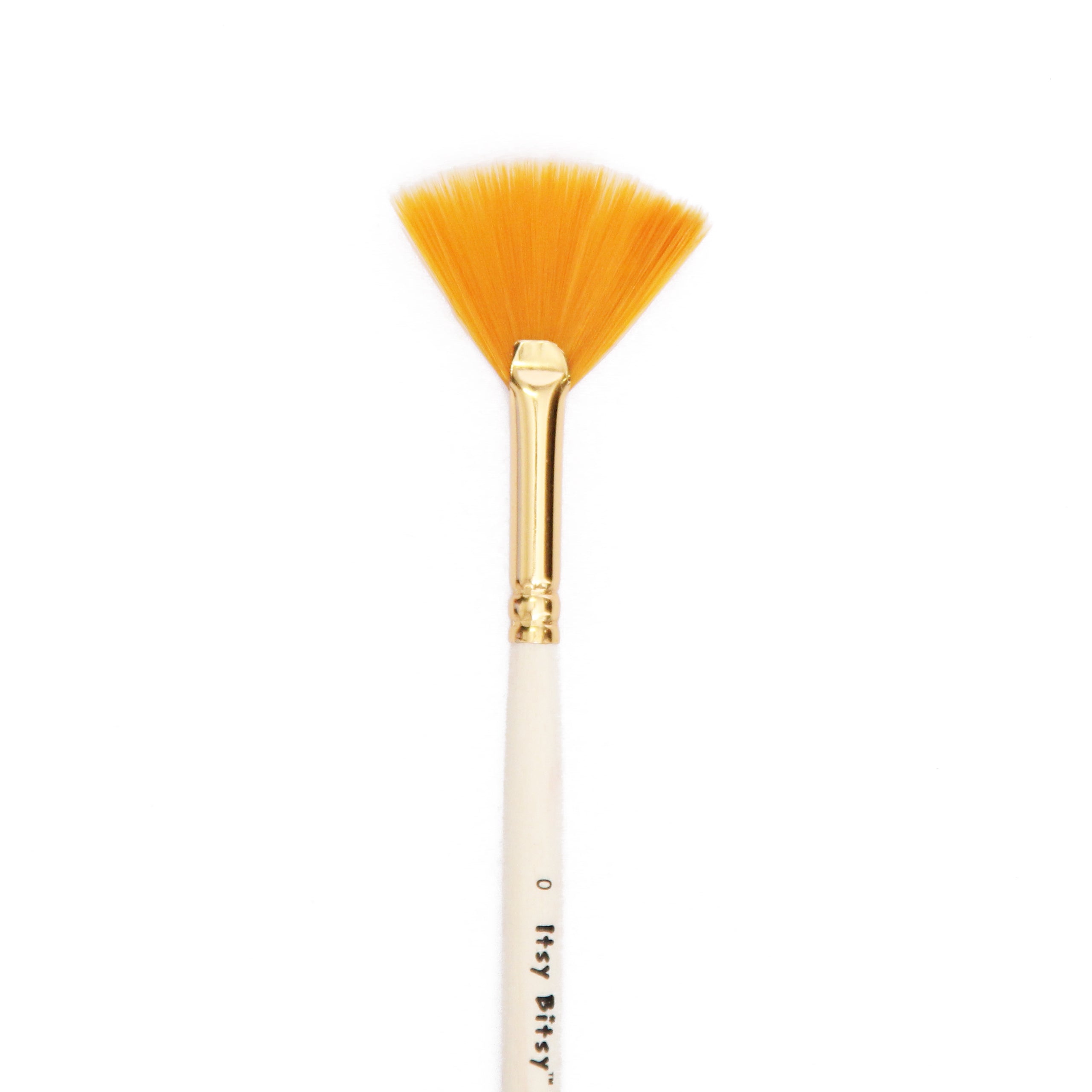 Synthetic Hair Fan Brush Size- 0 Golds
