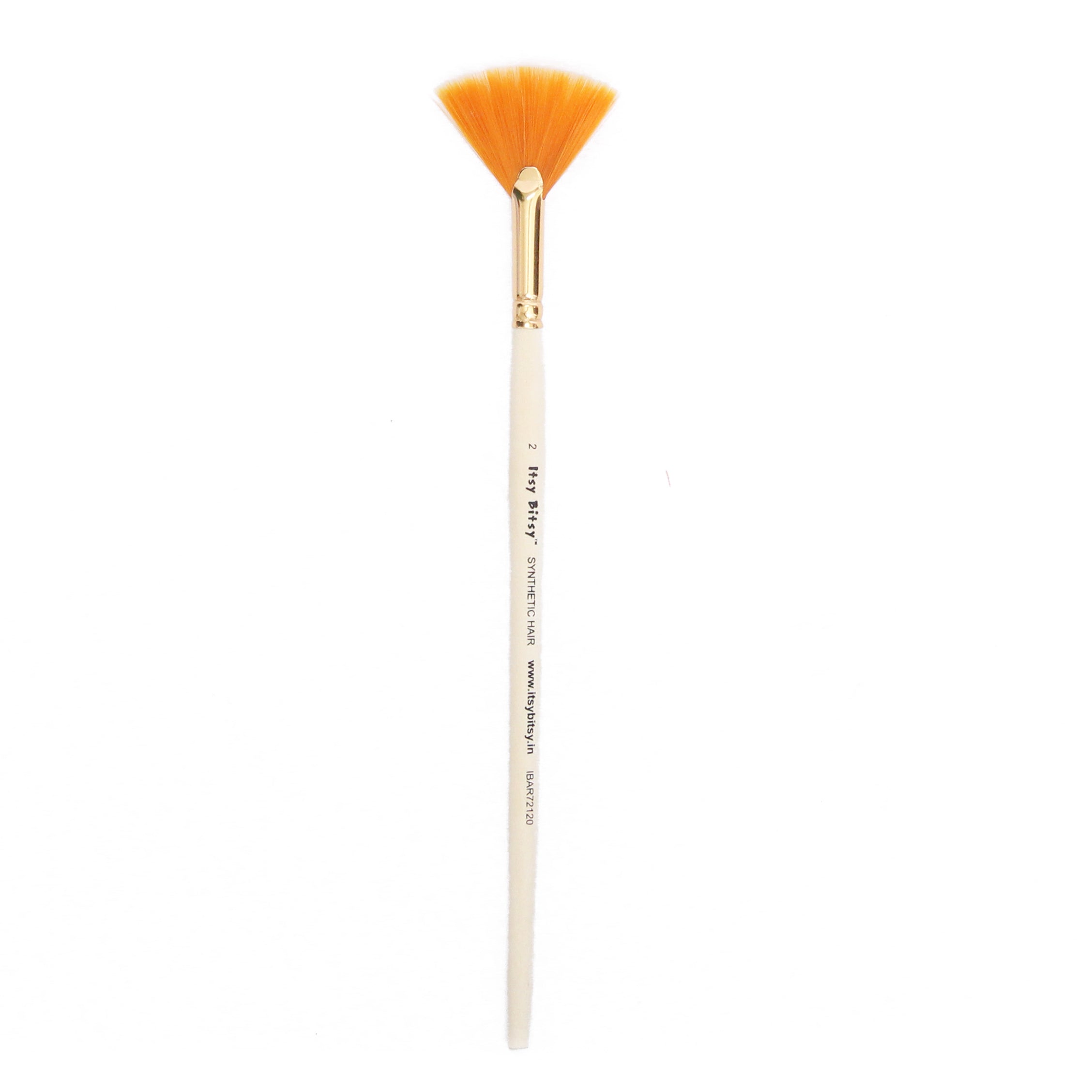 Synthetic Hair Fan Brush Size -2 Golds