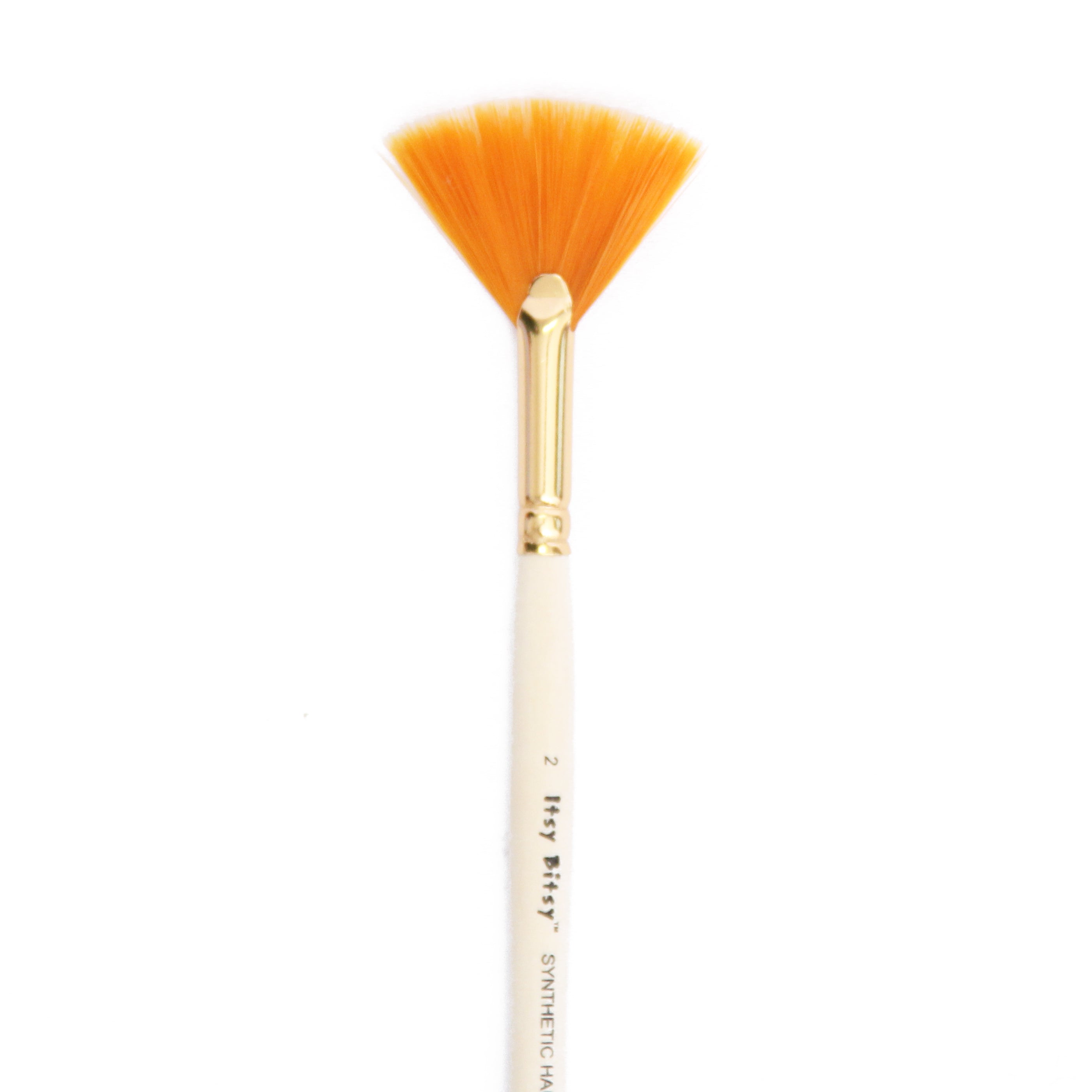 Synthetic Hair Fan Brush Size -2 Golds