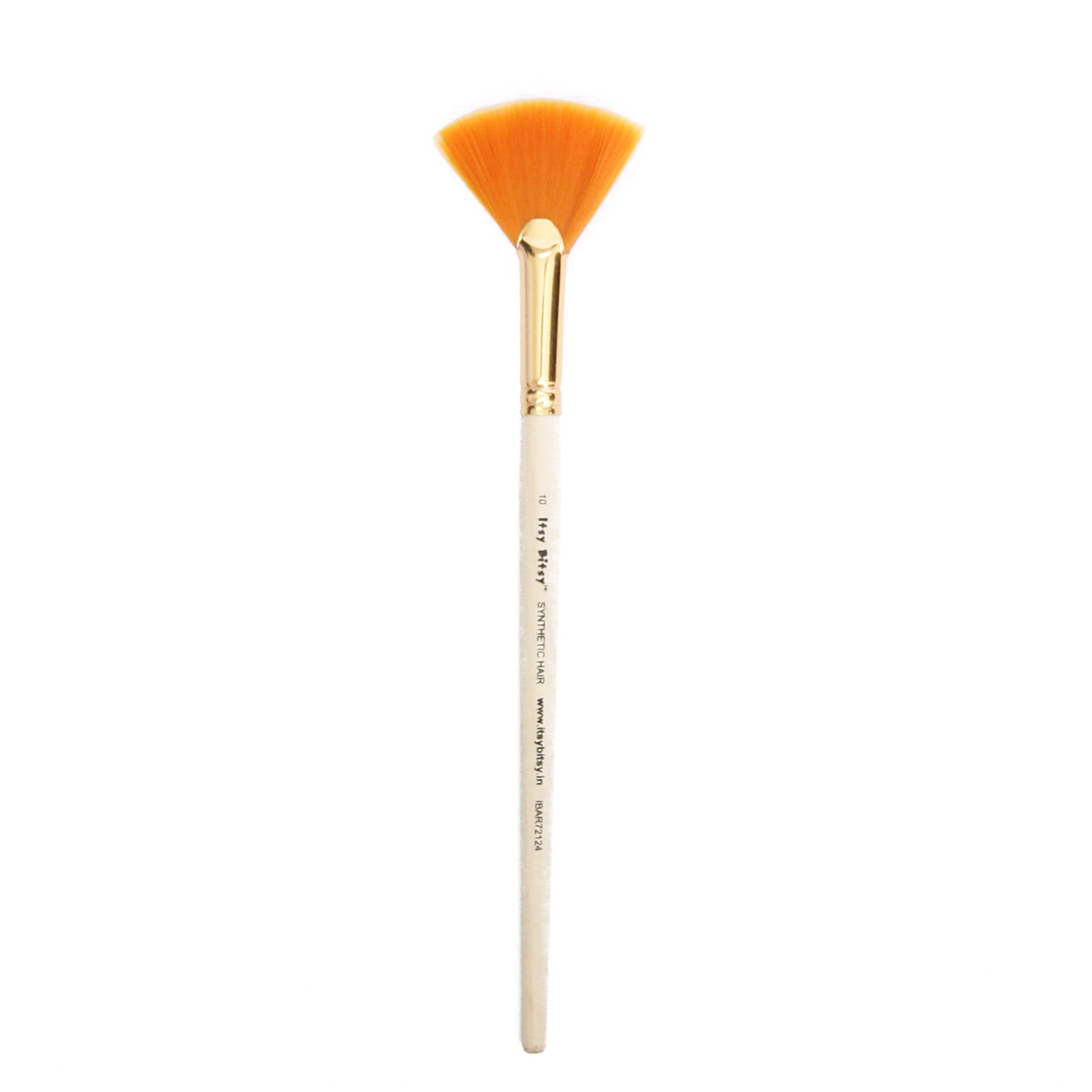 Synthetic Hair Fan Brush Size -10 Golds