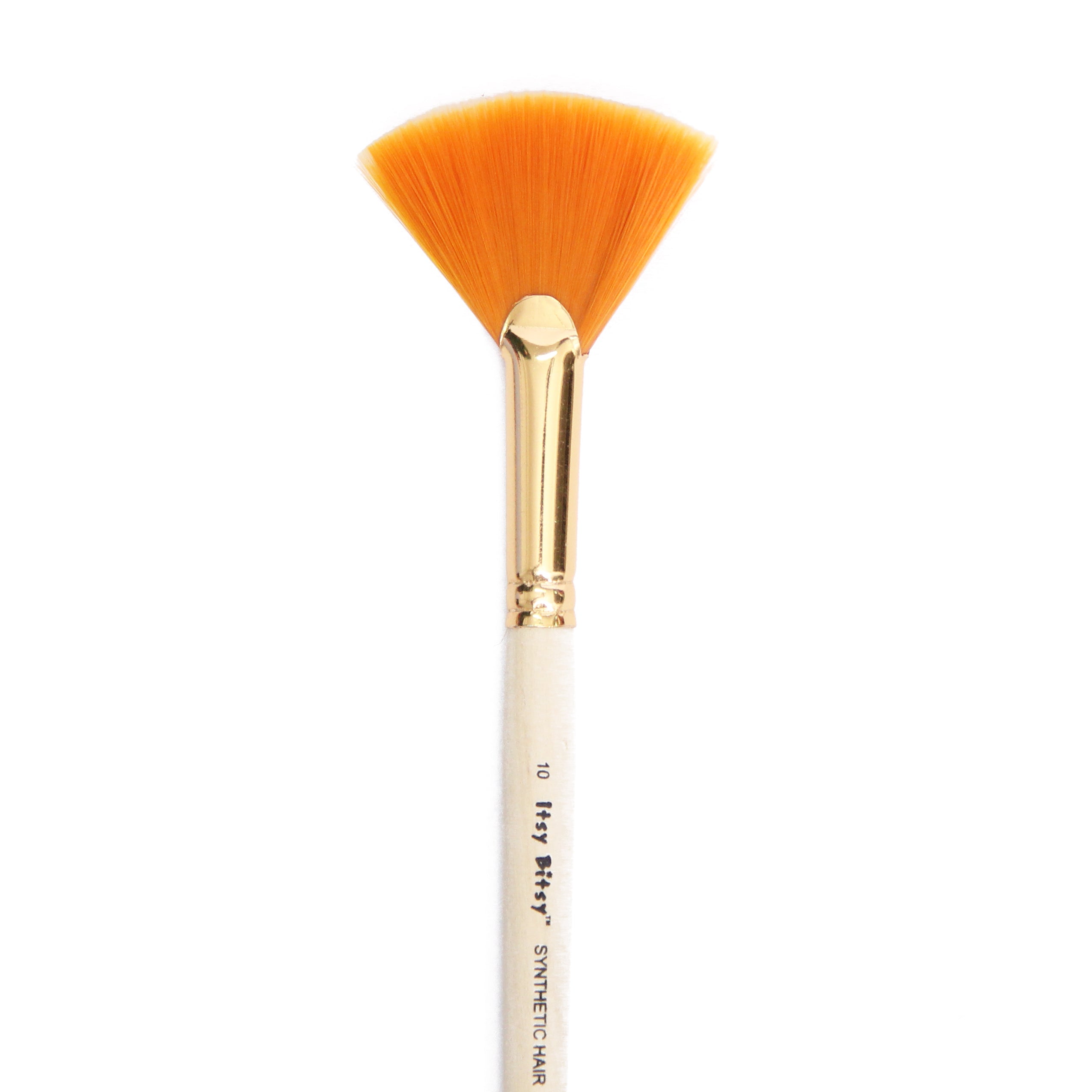Synthetic Hair Fan Brush Size -10 Golds
