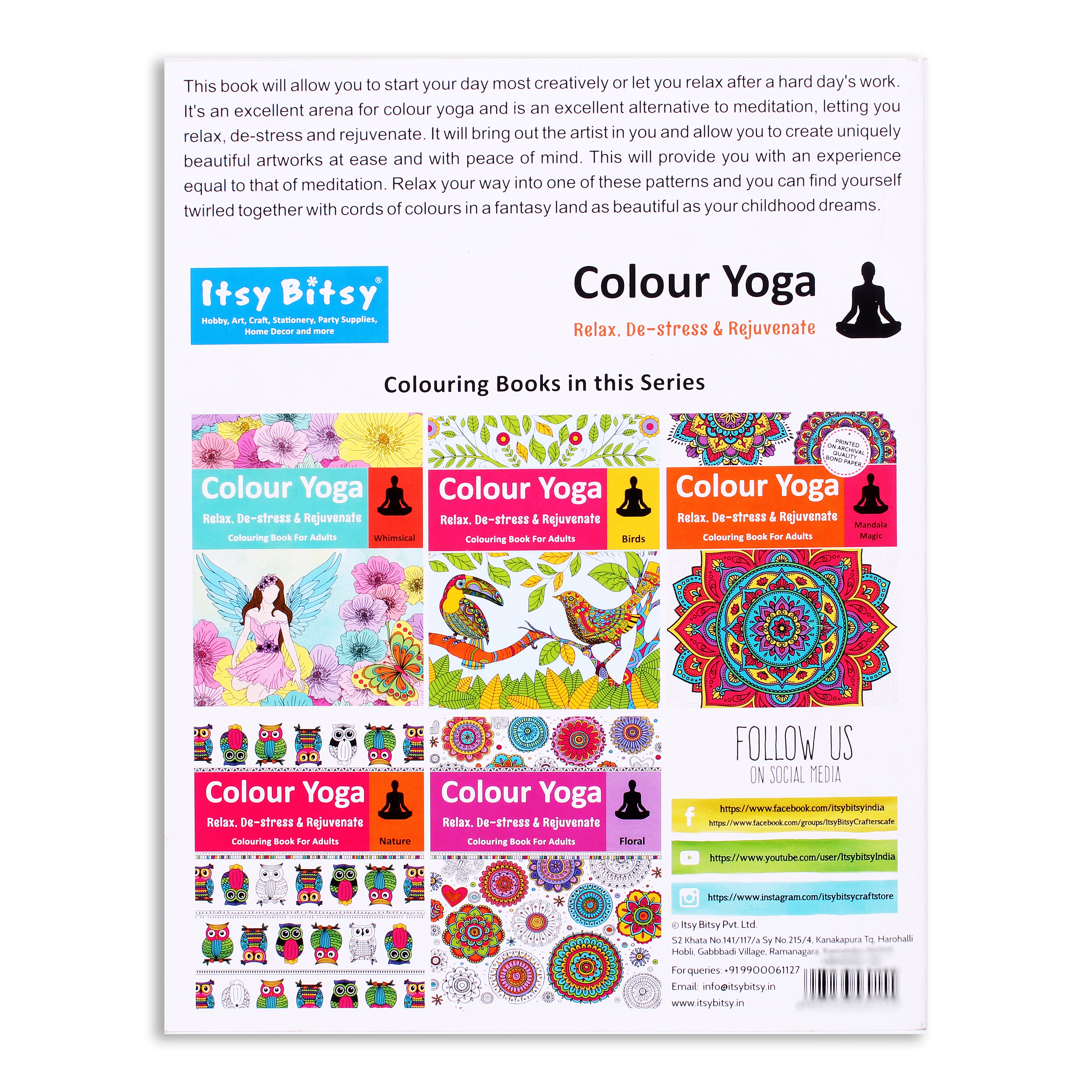 Blooms Colouring Book Lb