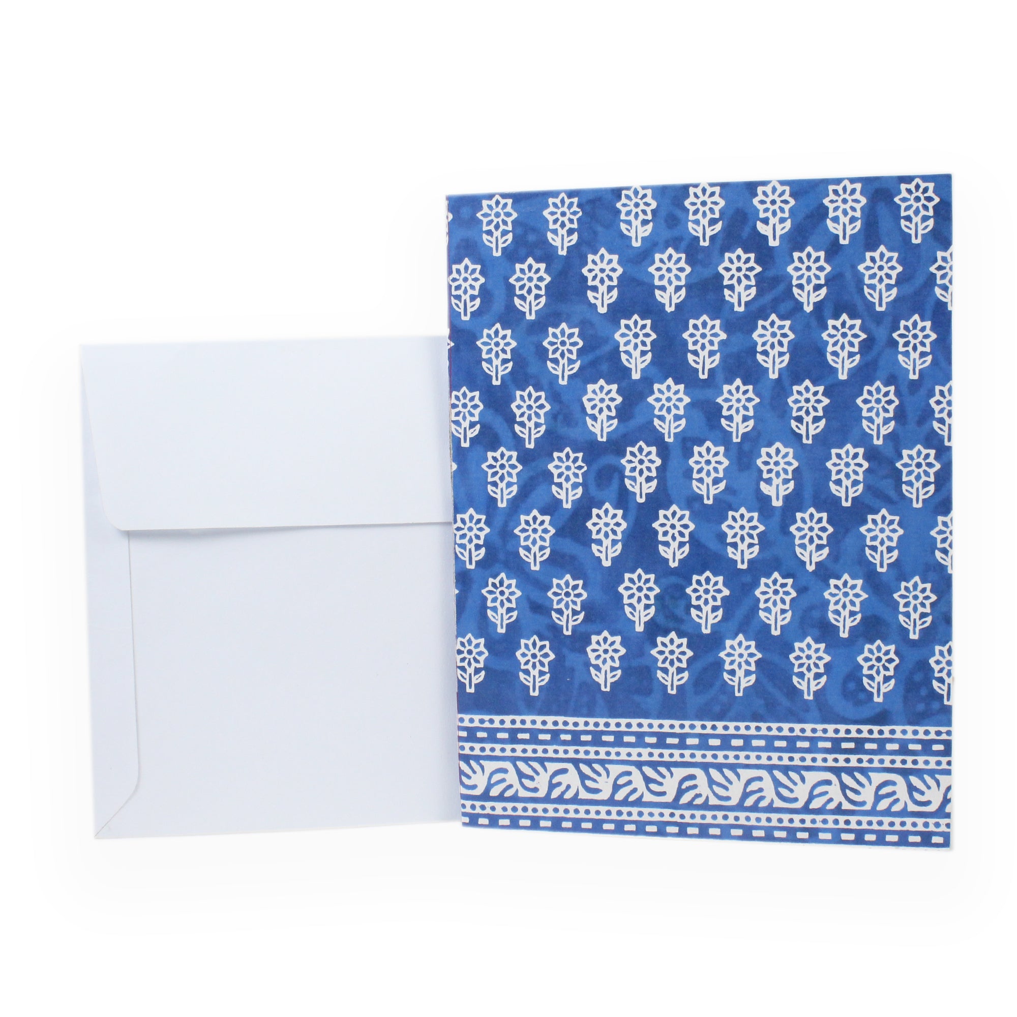 Greeting Card And Envelope Ethnic Blooms 4`X6` 1Pc Lb