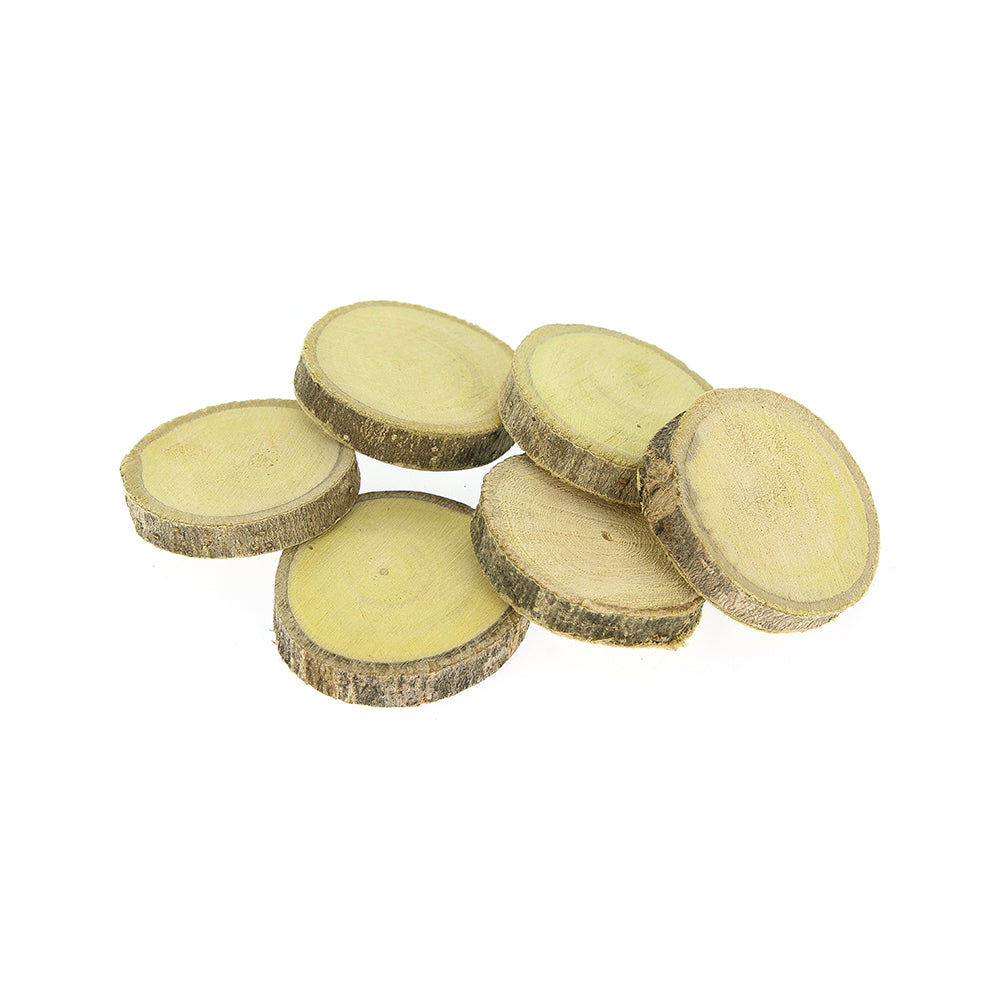 Wooden Discs 40Mmx6Mm Approx 6Pc Ib