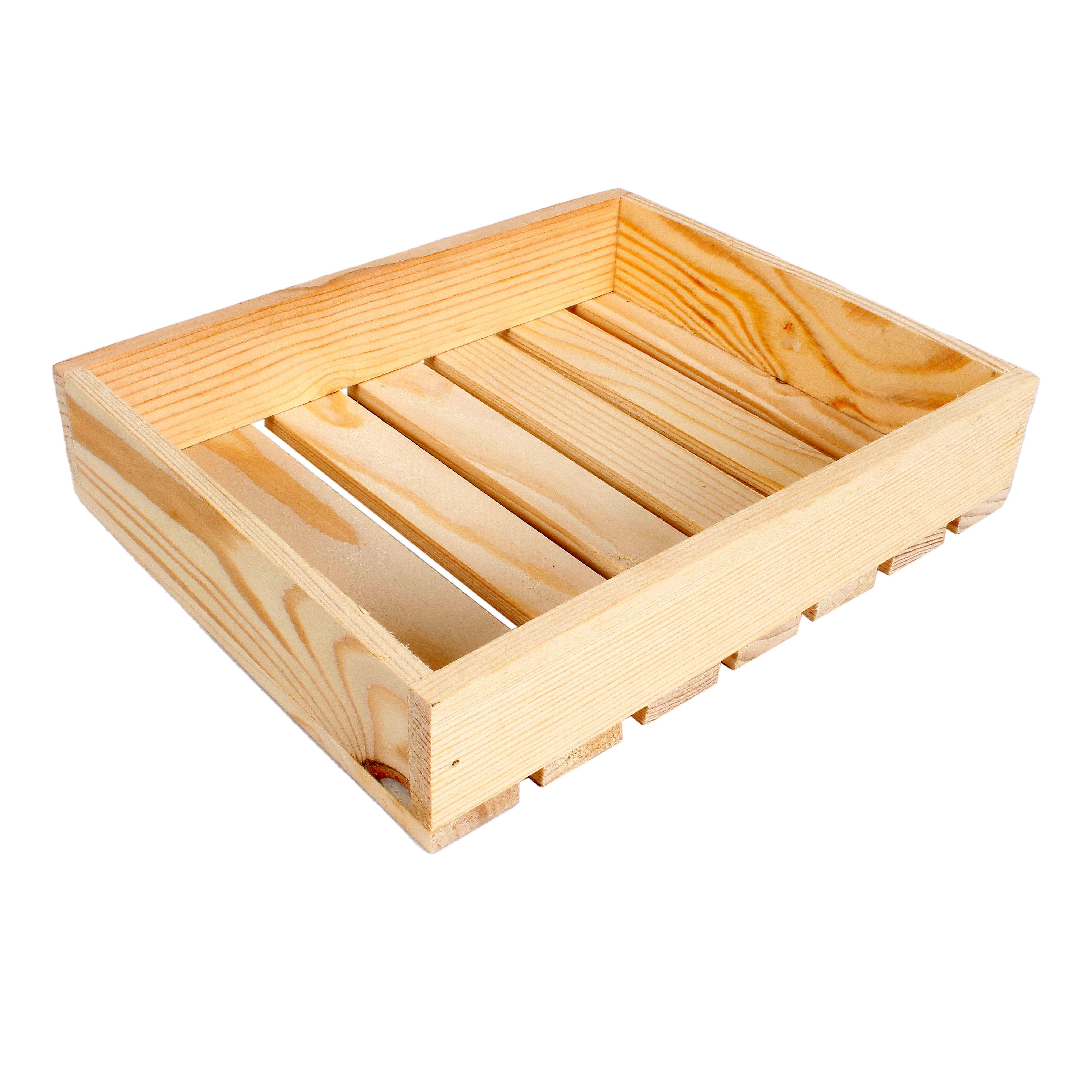 Wooden Multipurpose Slotted Serving Tray 8 X 10 X 2Inch 1Pc Ib