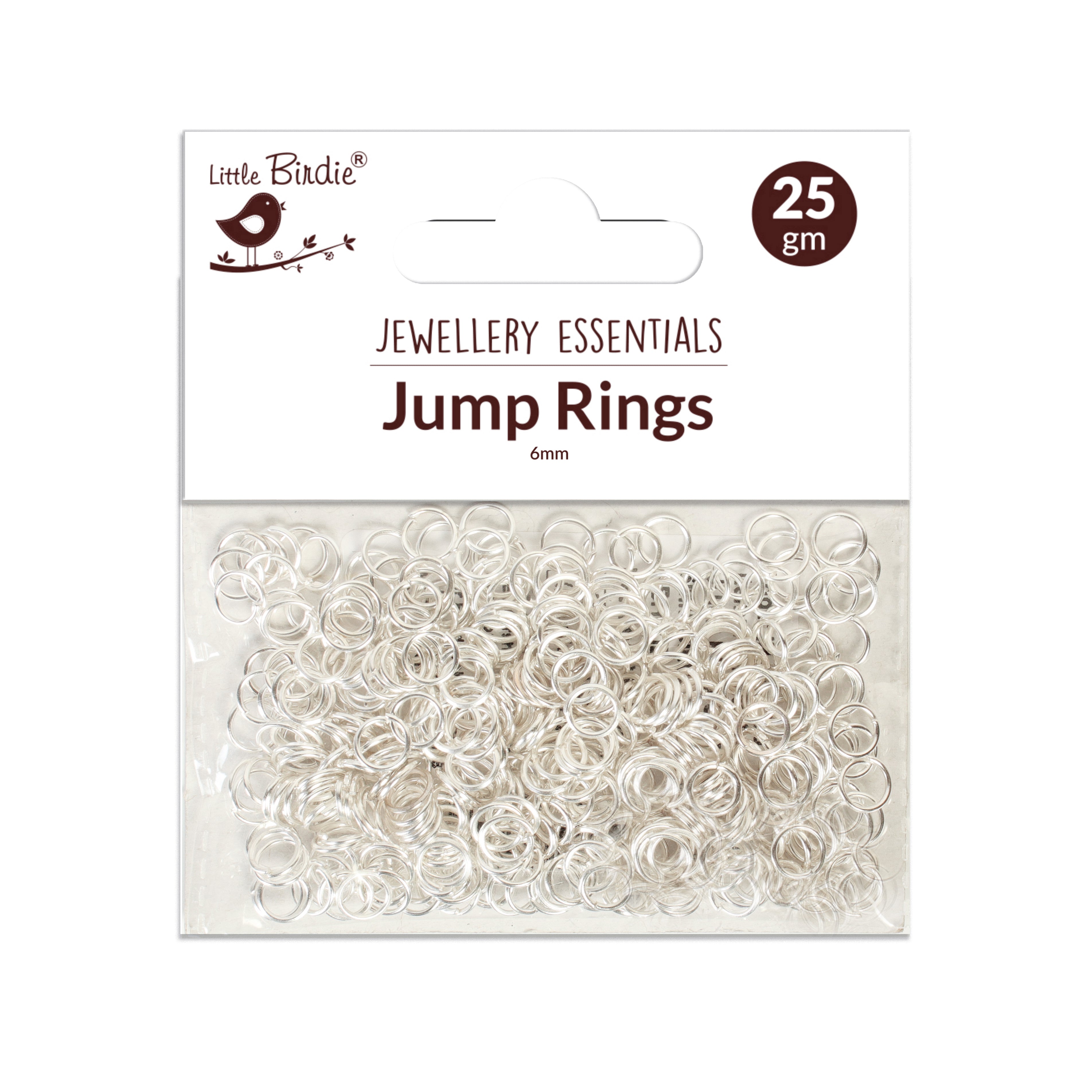 Findings Jump Ring Open 4mm Silver 25gm