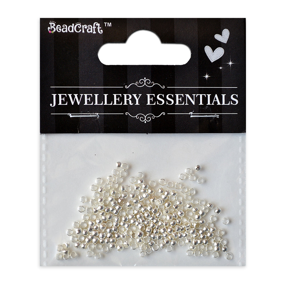 Findings Crimp Beads 2mm Silver 5gm