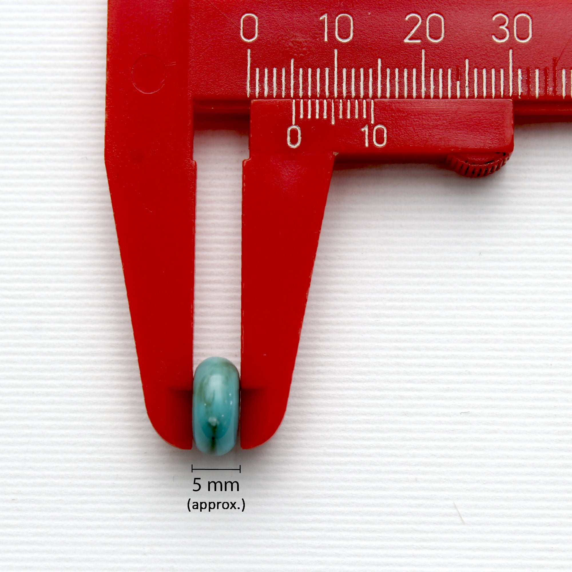 Beads Turquoise Roundel Stone 10Mm X 5Mm 30G Pb Ib
