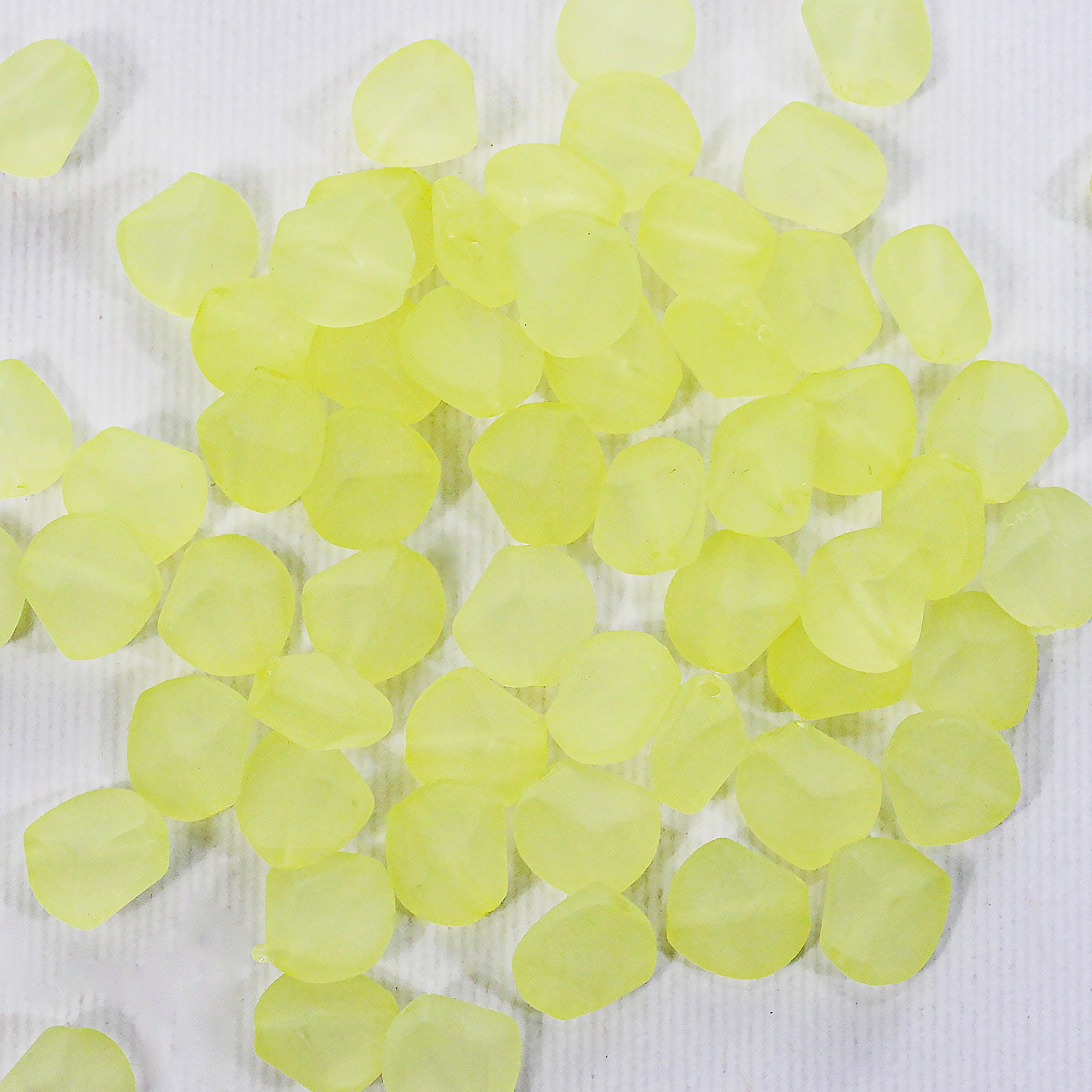 Beads Muted Yellow Faceted 9Mm X 9Mm 30G Pb Ib